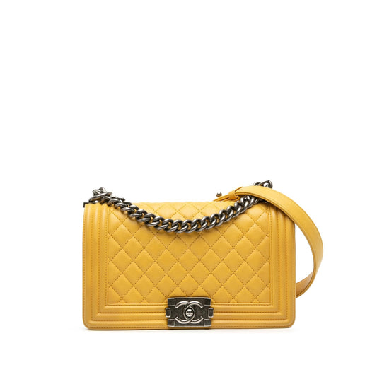 Chanel Old Quilted Calfskin Boy Flap Handbag