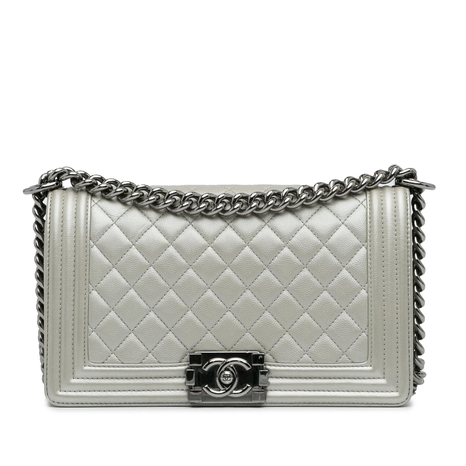 Chanel Old Quilted Caviar Boy Flap Handbag Flap 1