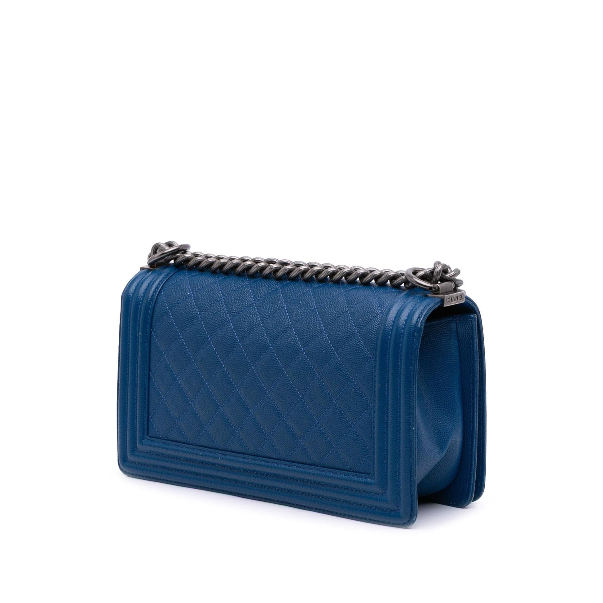 Chanel Old Quilted Caviar Boy Flap Handbag Flap 2