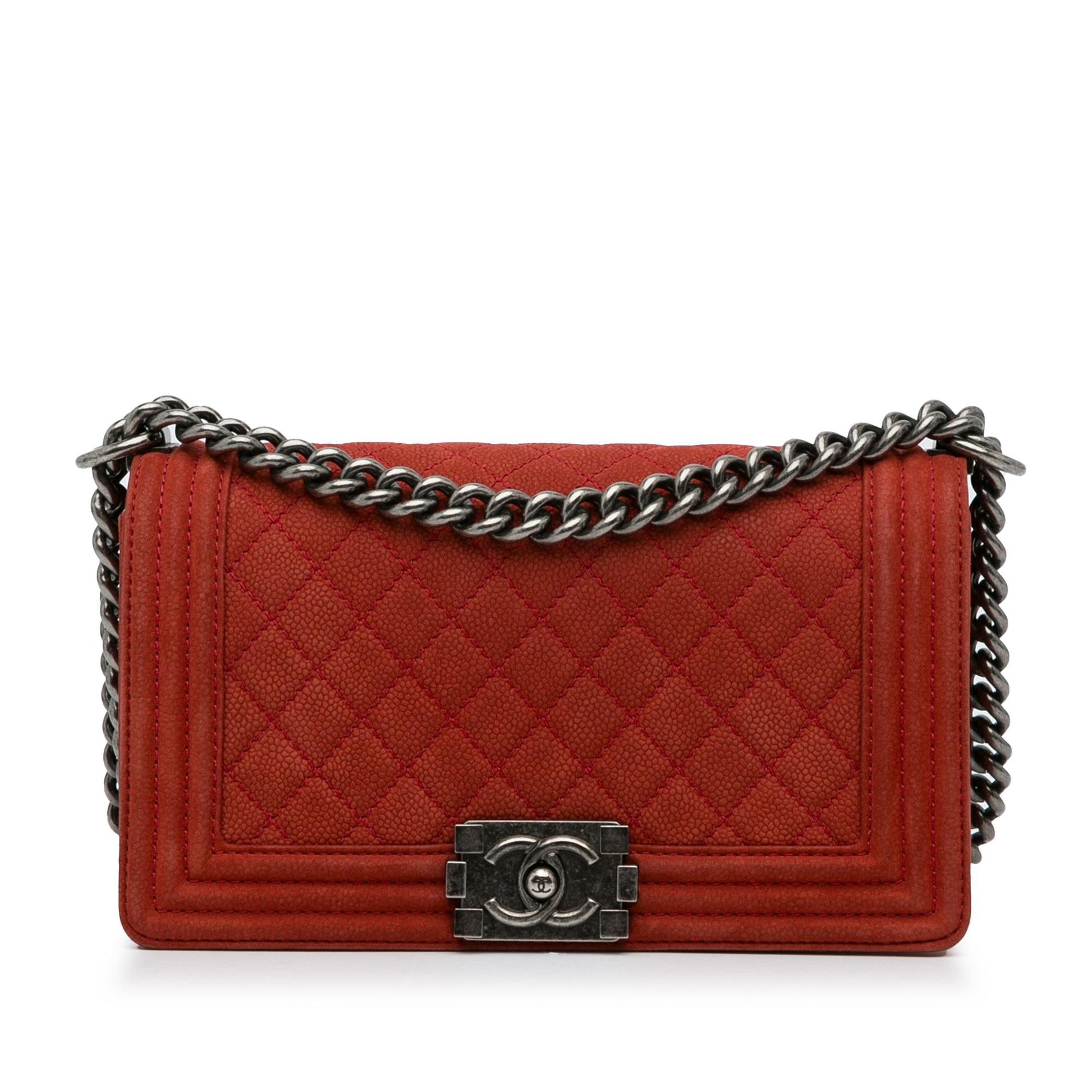 Chanel Old Quilted Caviar Boy Flap Handbag Flap 5