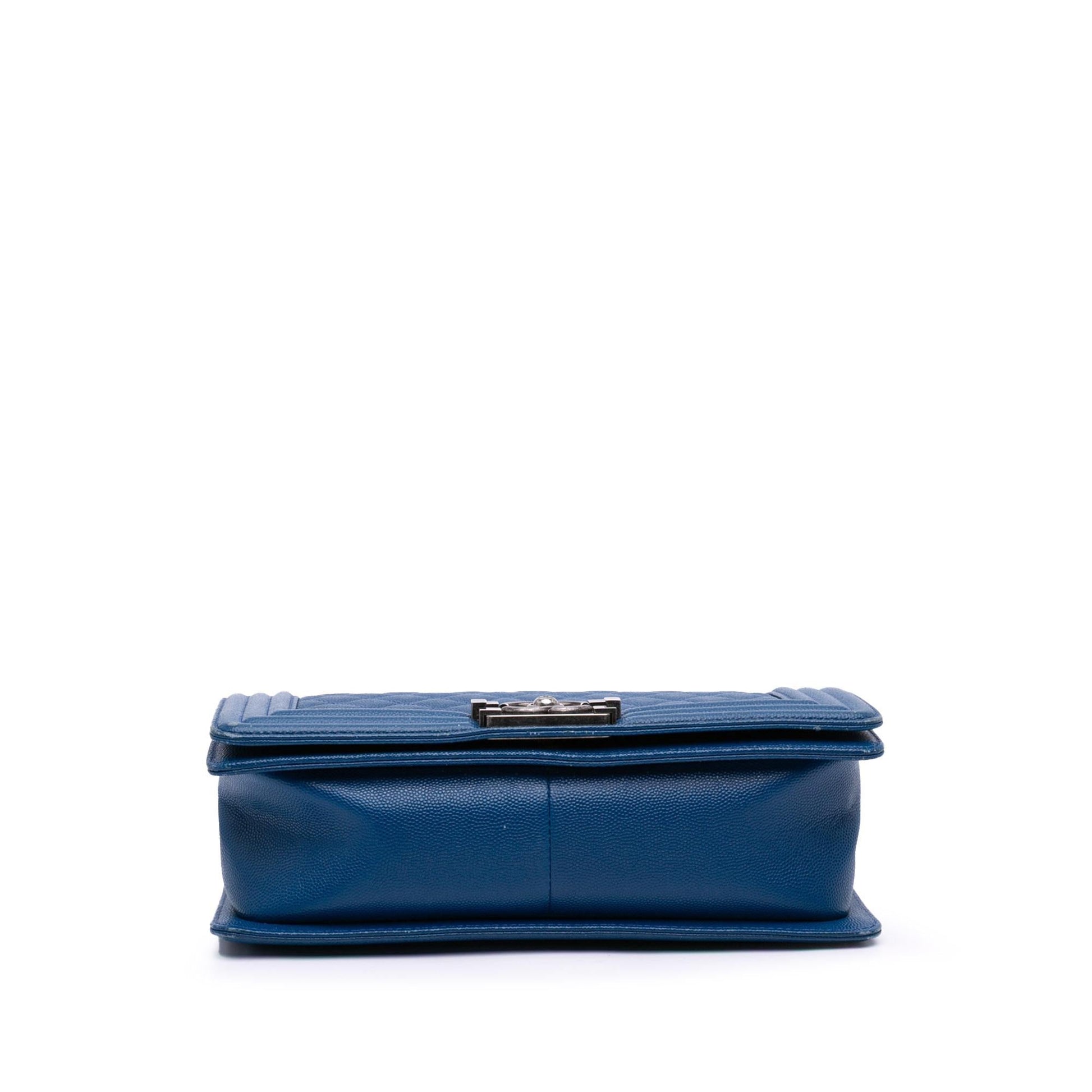 Chanel Old Quilted Caviar Boy Flap Handbag Flap 6