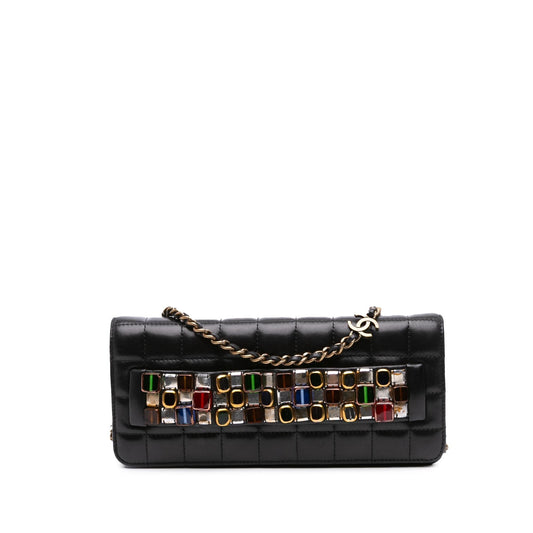 Chanel Paris Byzance Lambskin Jeweled Evening Clutch Bag
