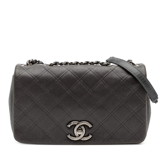 Chanel Paris Edinburgh Diamond Embossed Calfskin New Handbag