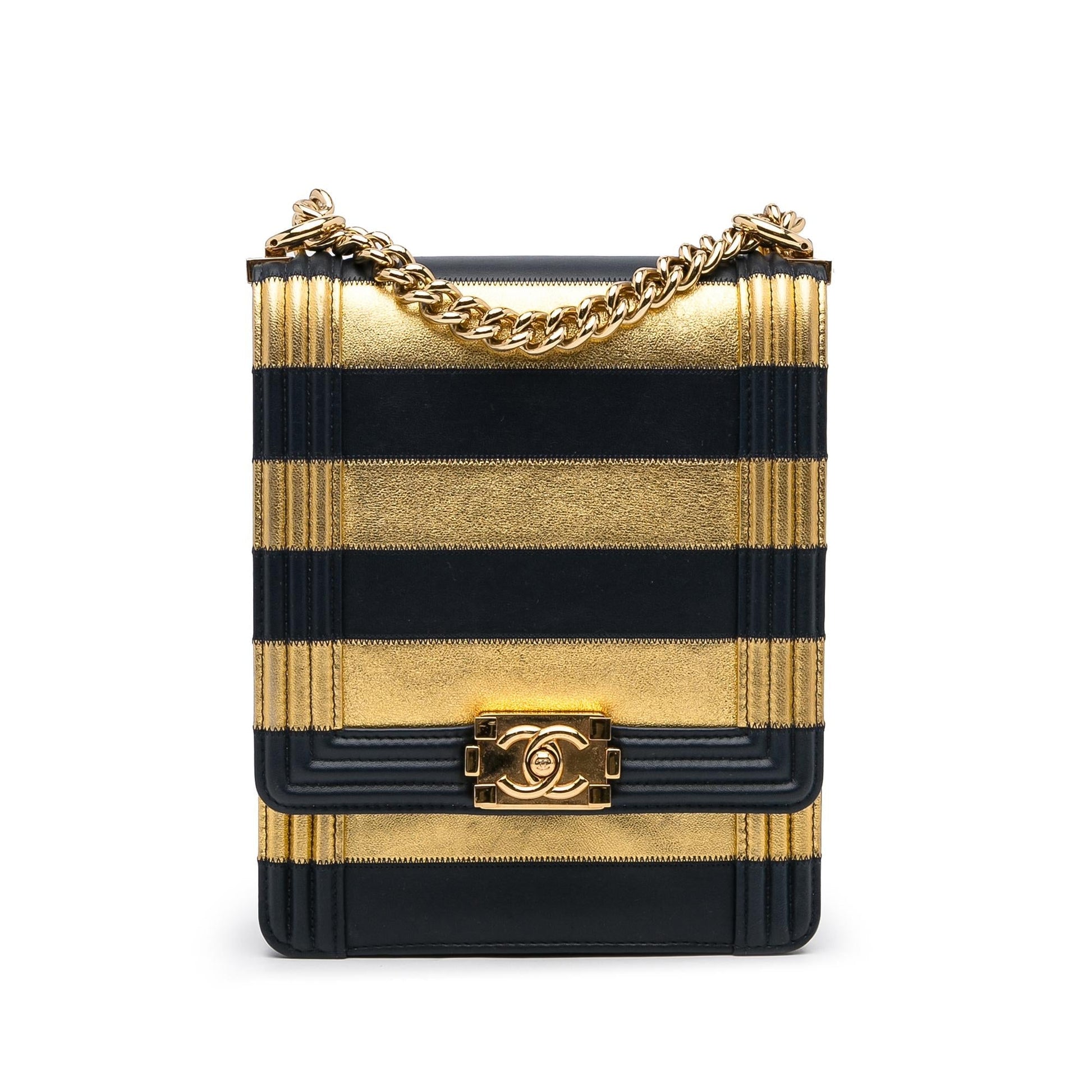 Chanel Paris-New York North South Boy Flap Handbag Boy Flap