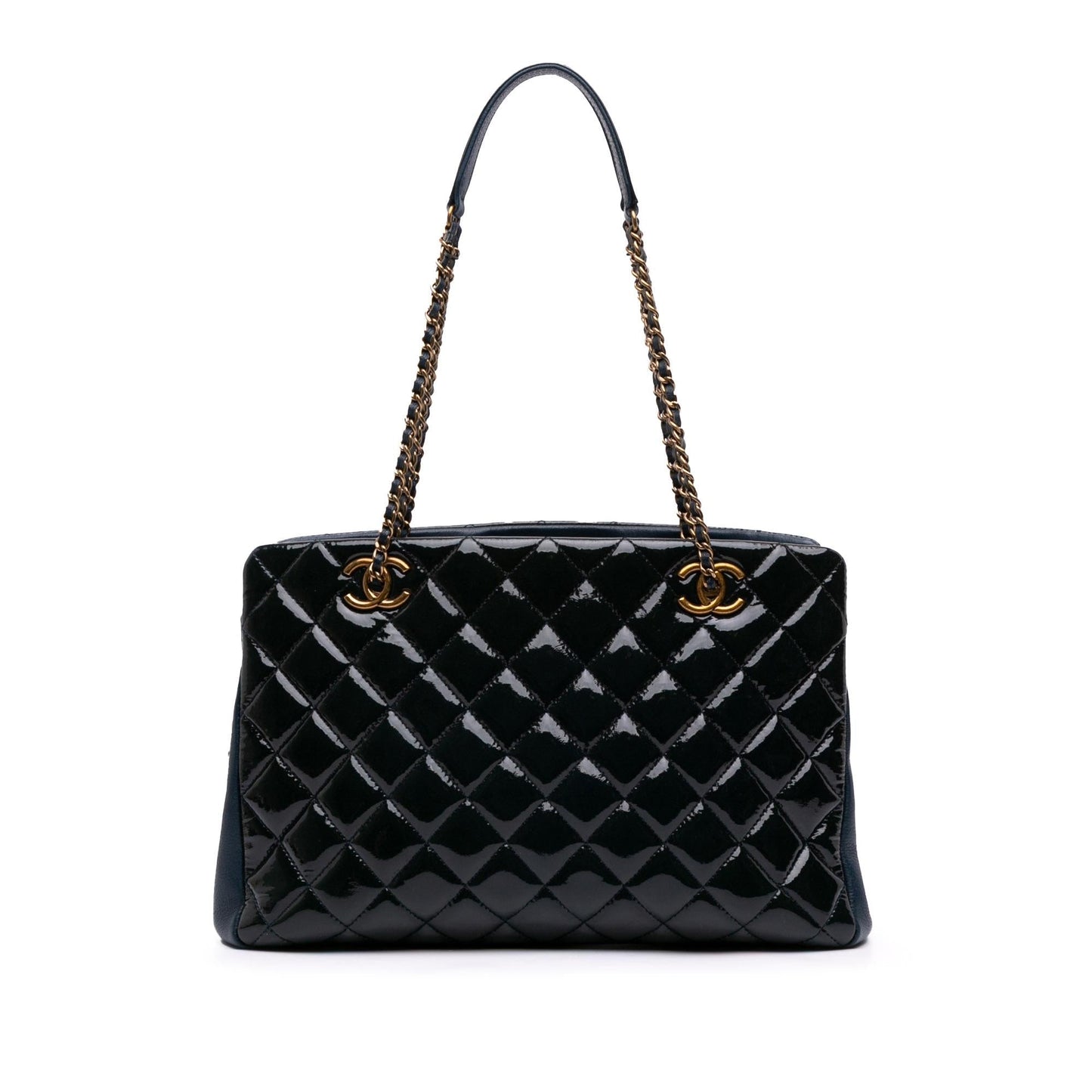 Chanel Paris Salzburg Patent Goatskin CC Eyelet Tote Bag Tote 1