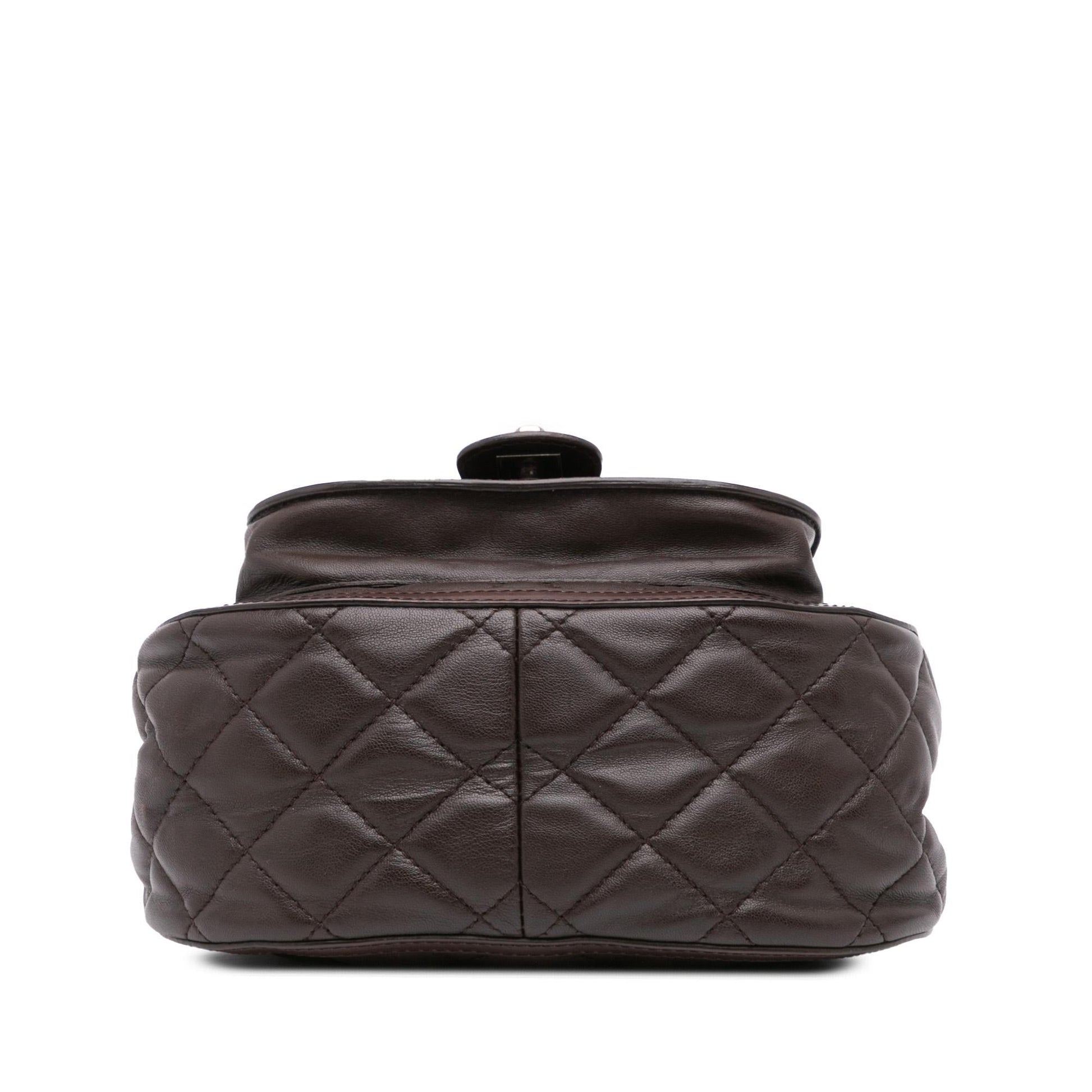 Chanel Paris-Salzburg Quilted Lambskin Pony Hair Saddle Crossbody Bag Crossbody 2
