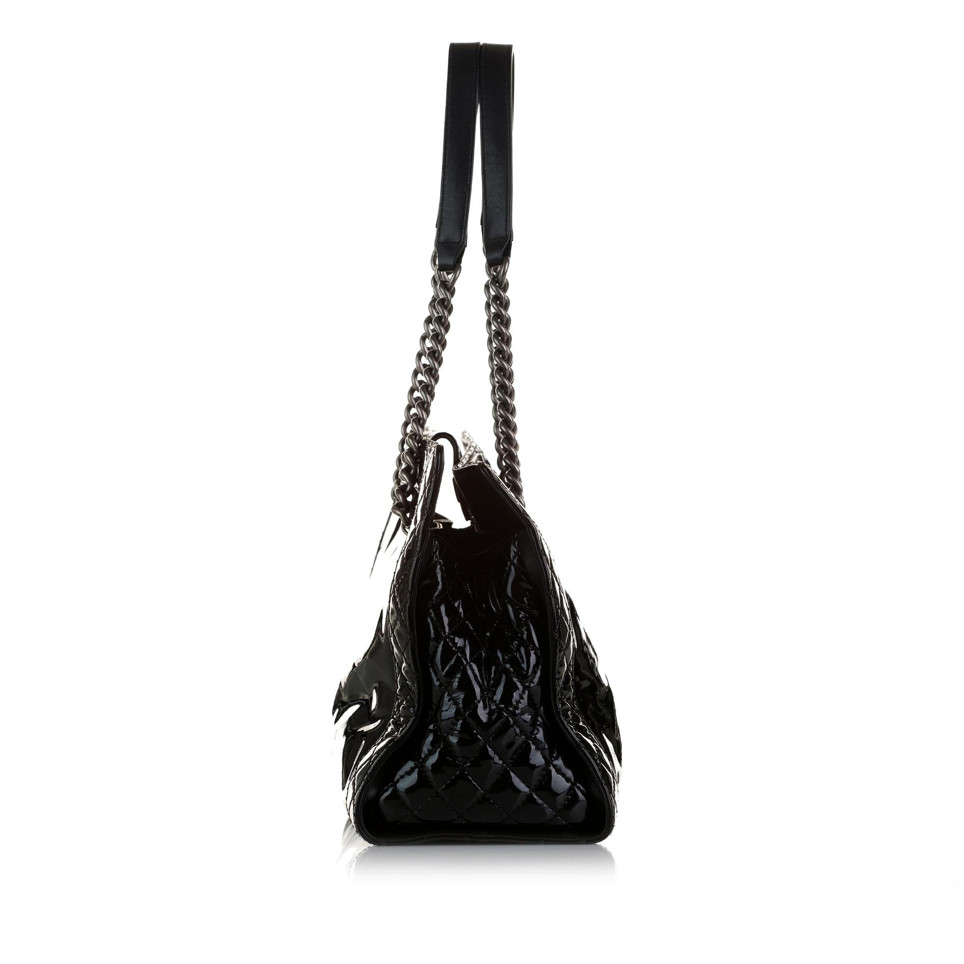 Chanel Patent Boy Reverso Shopping Tote Bag Tote 1