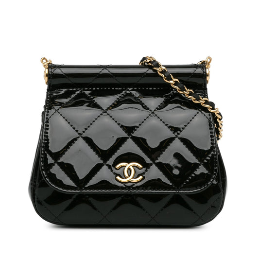 Chanel Patent Frame Flap SHG-kmbz5Y Clutch Bag
