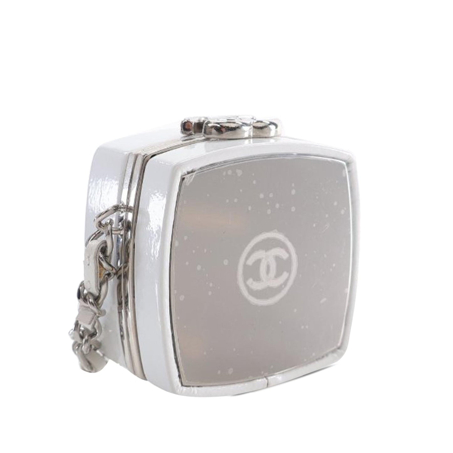 Chanel Patent Goatskin Make-Up Box Clutch Bag