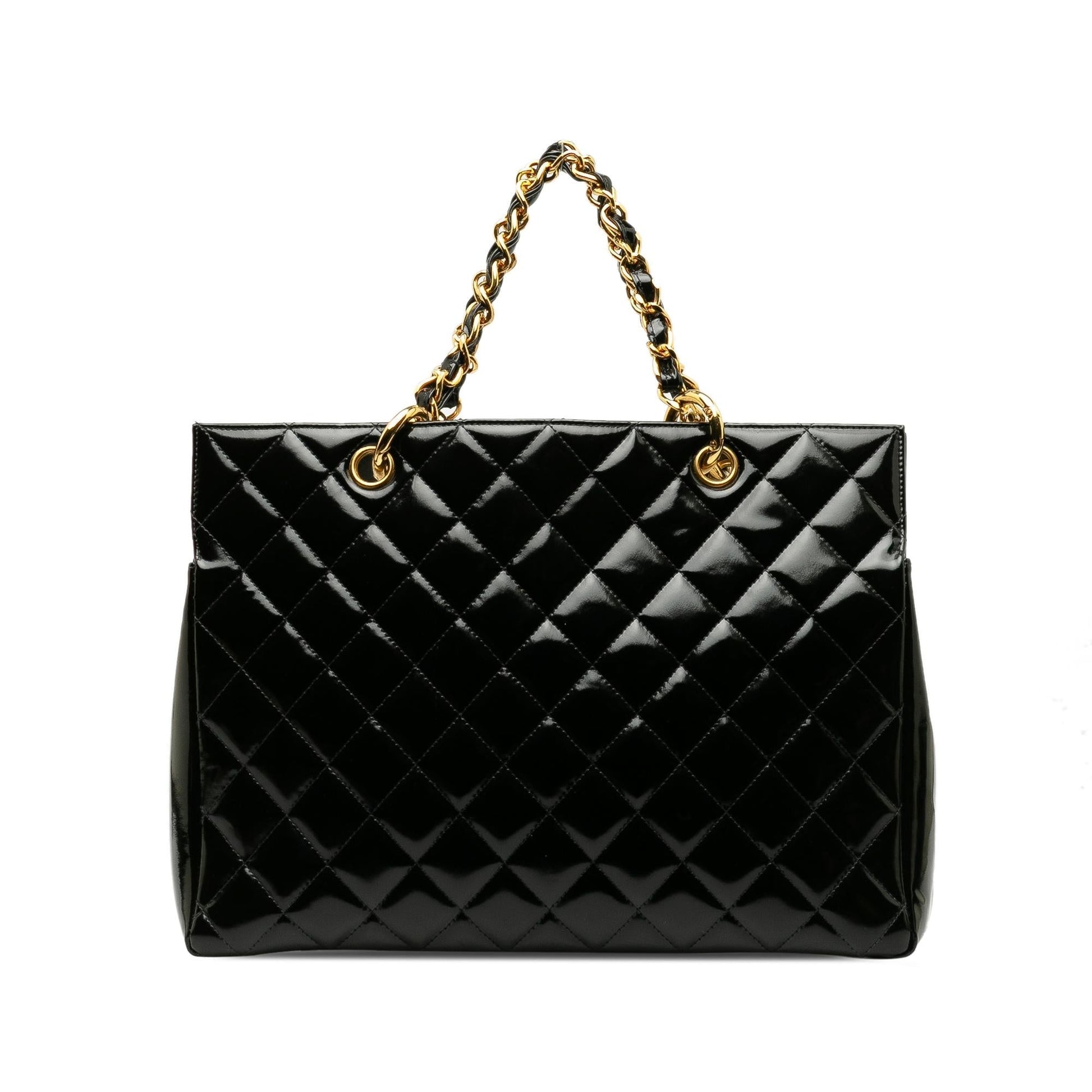 Chanel Patent Grand Shopping SHG-QBf2Cd Tote Bag