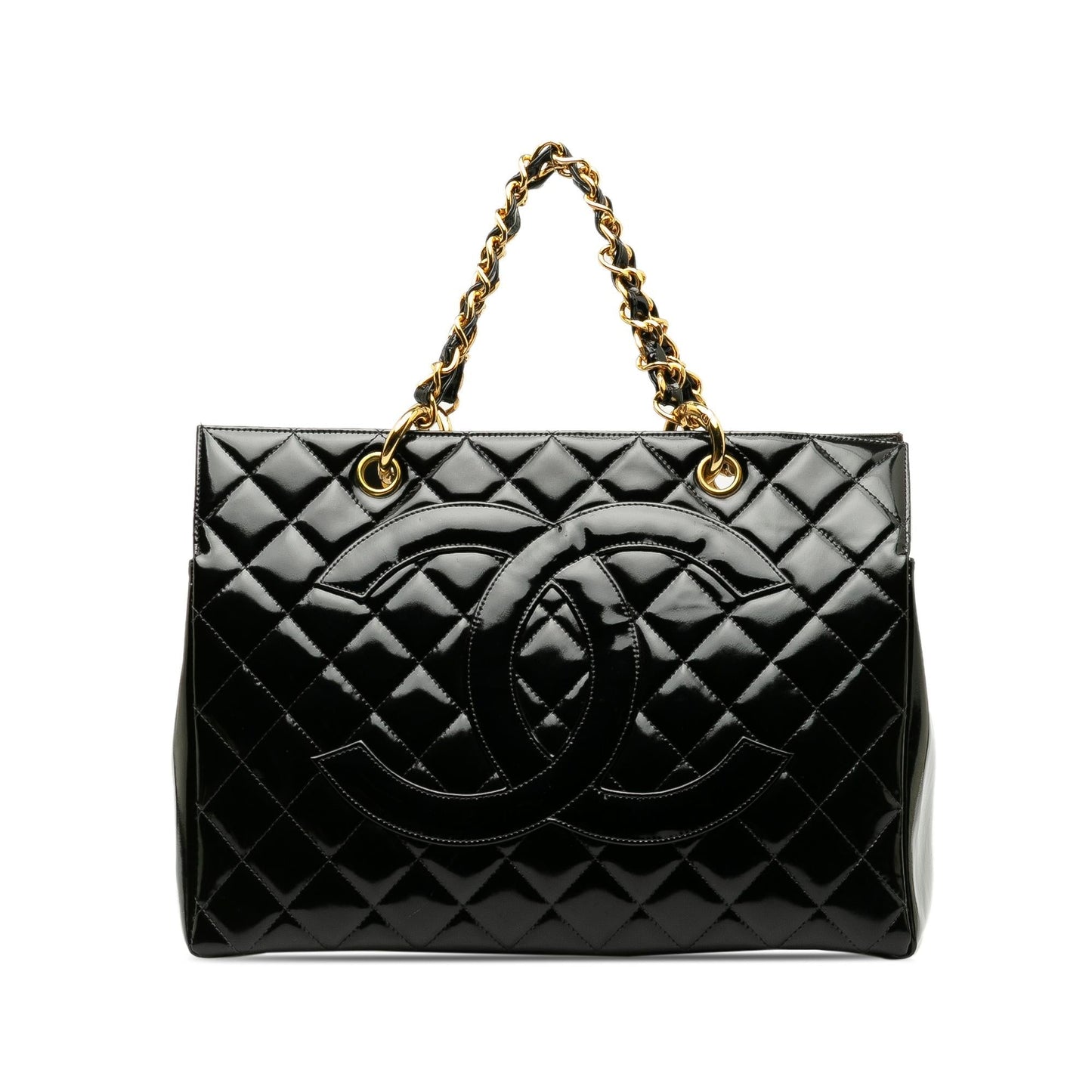 Chanel Patent Grand Shopping SHG-QBf2Cd Tote Bag