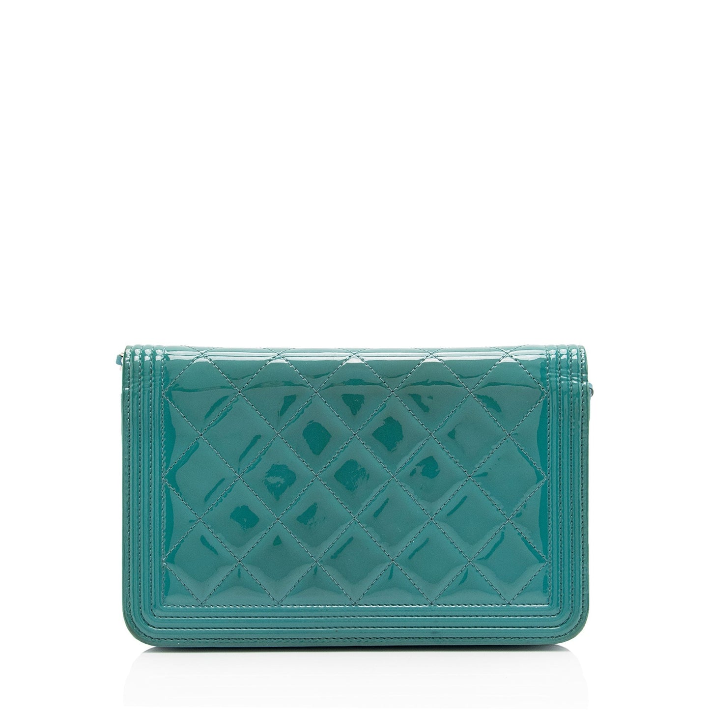 Chanel Patent Boy on Leather Wallet Case