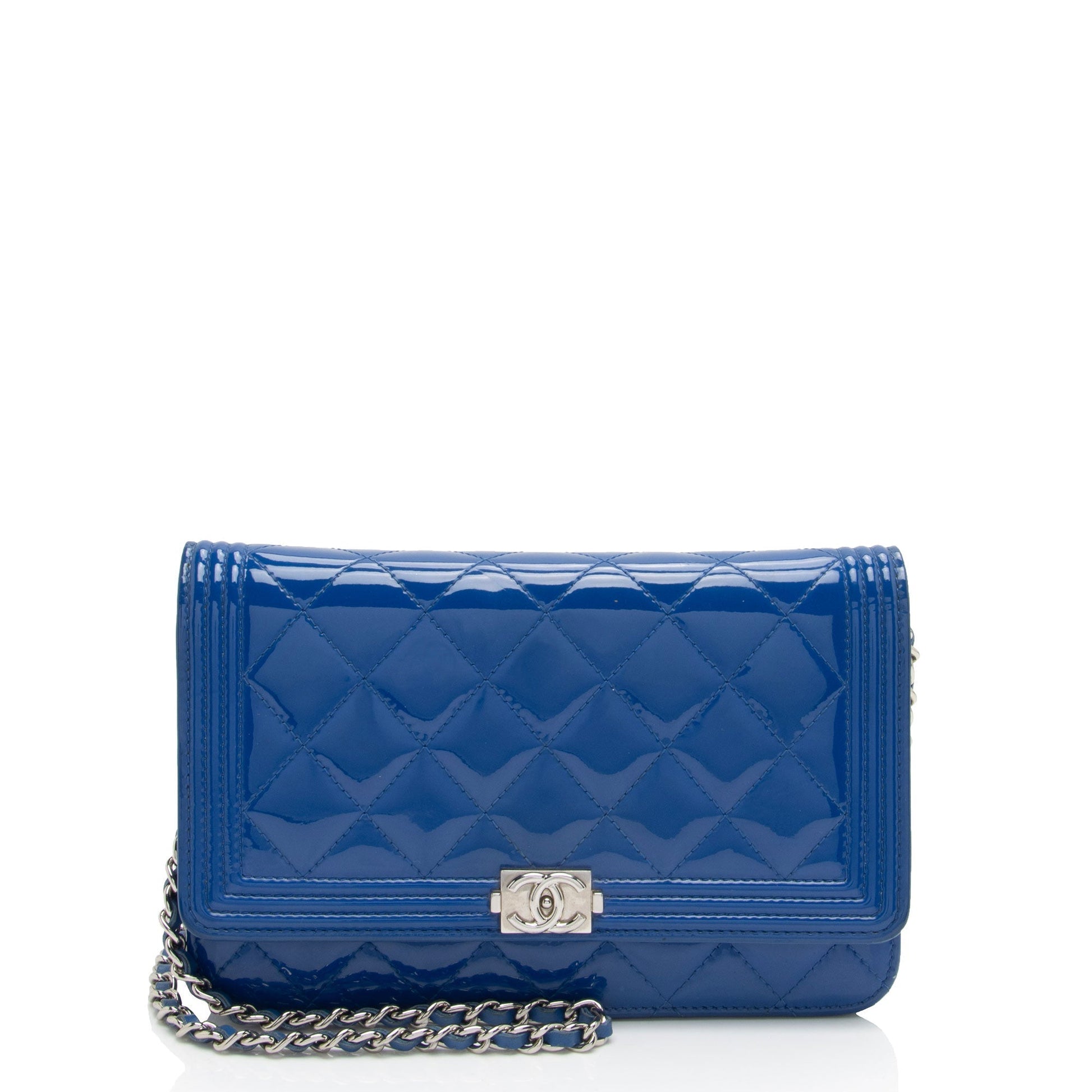 Chanel Patent Boy on SHF-sHLroH Leather Wallet Case
