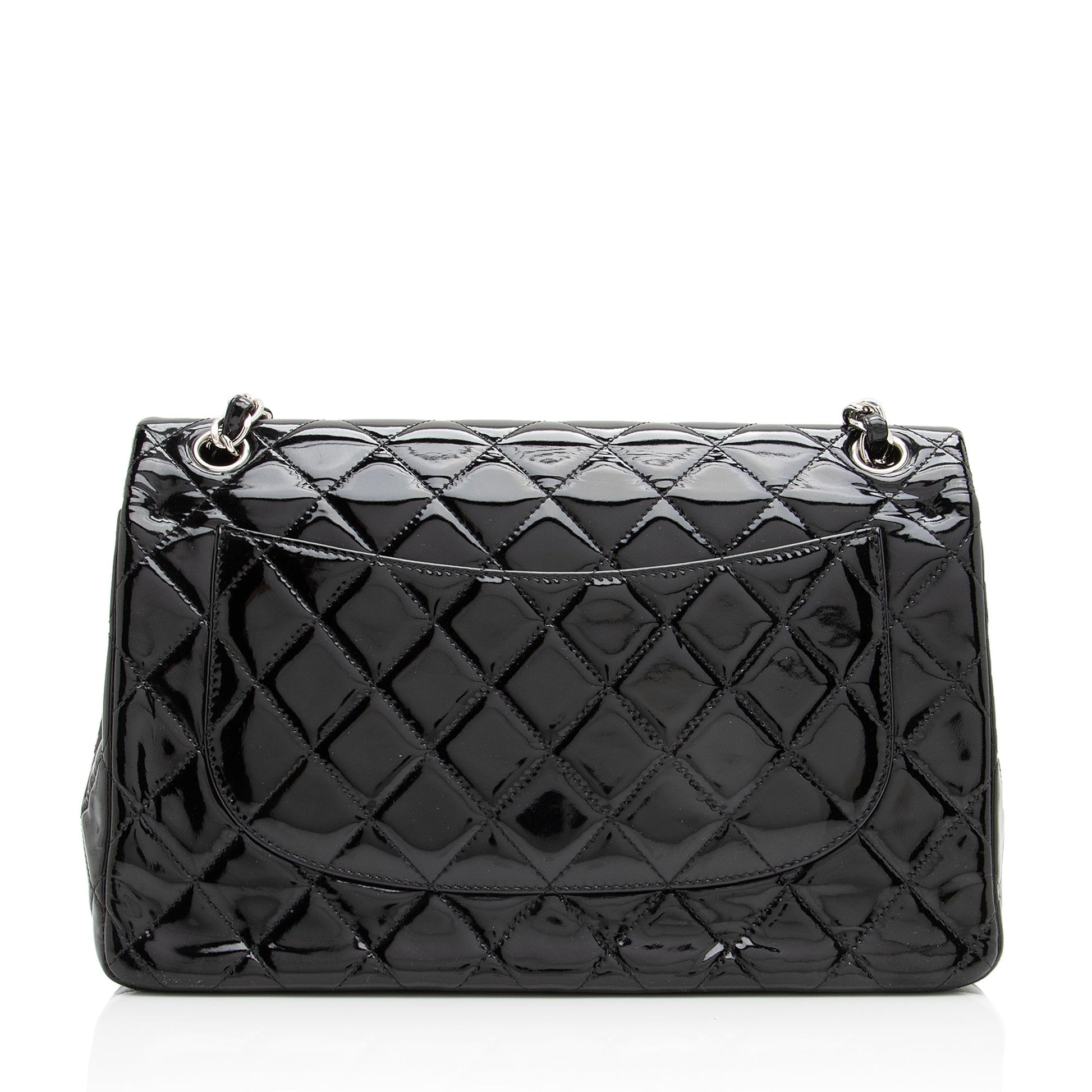 Chanel Patent Classic Jumbo Double Flap SHF Leather Shoulder Bag 4