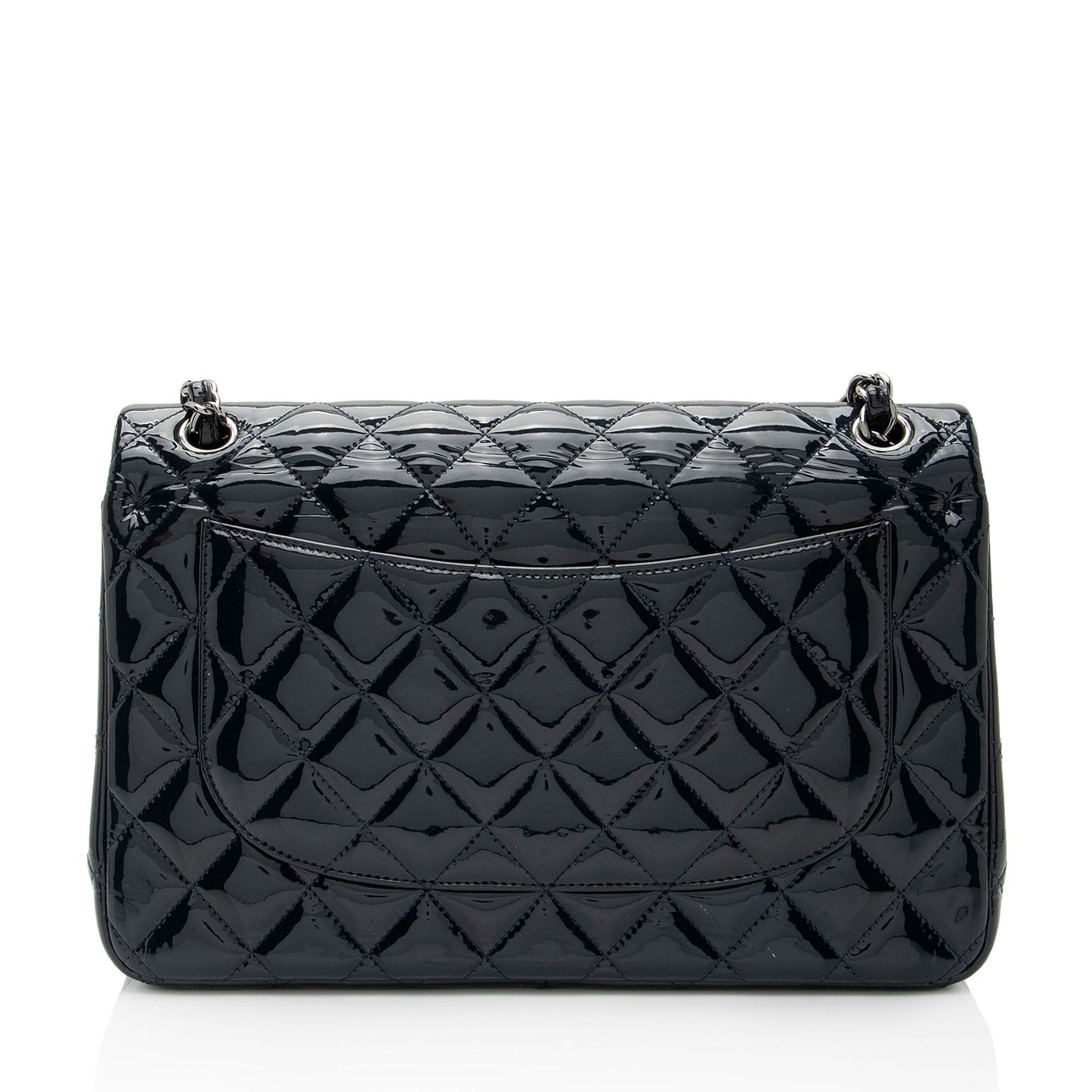 Chanel Patent Classic Jumbo Double Flap SHF-Ye66Rb Leather Shoulder Bag