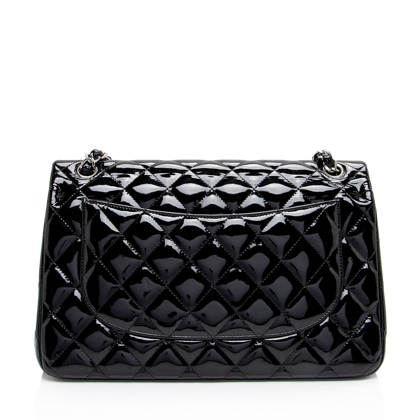 Chanel Patent Classic Jumbo Double Flap SHF-zuaFhW Leather Shoulder Bag