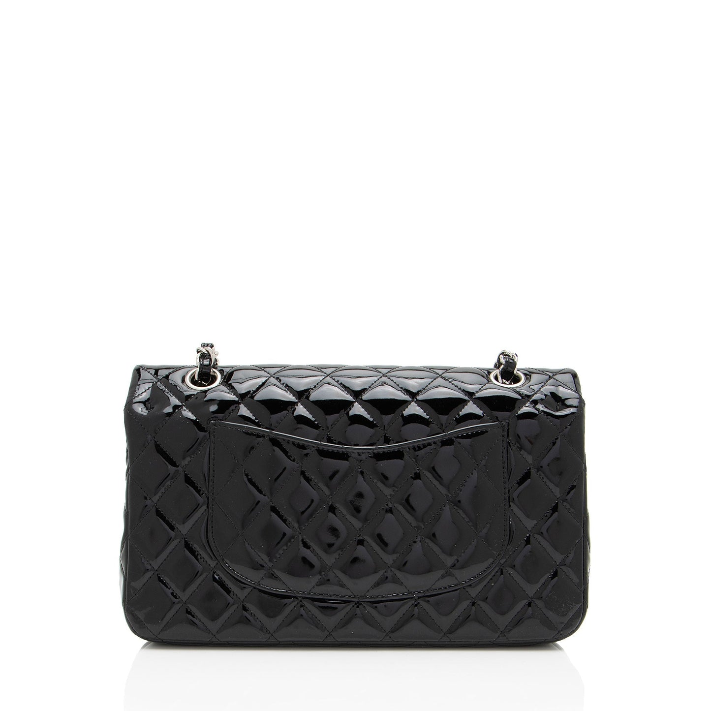 Chanel Patent Classic Double Flap Leather Shoulder Bag Shf Vw1Lpd