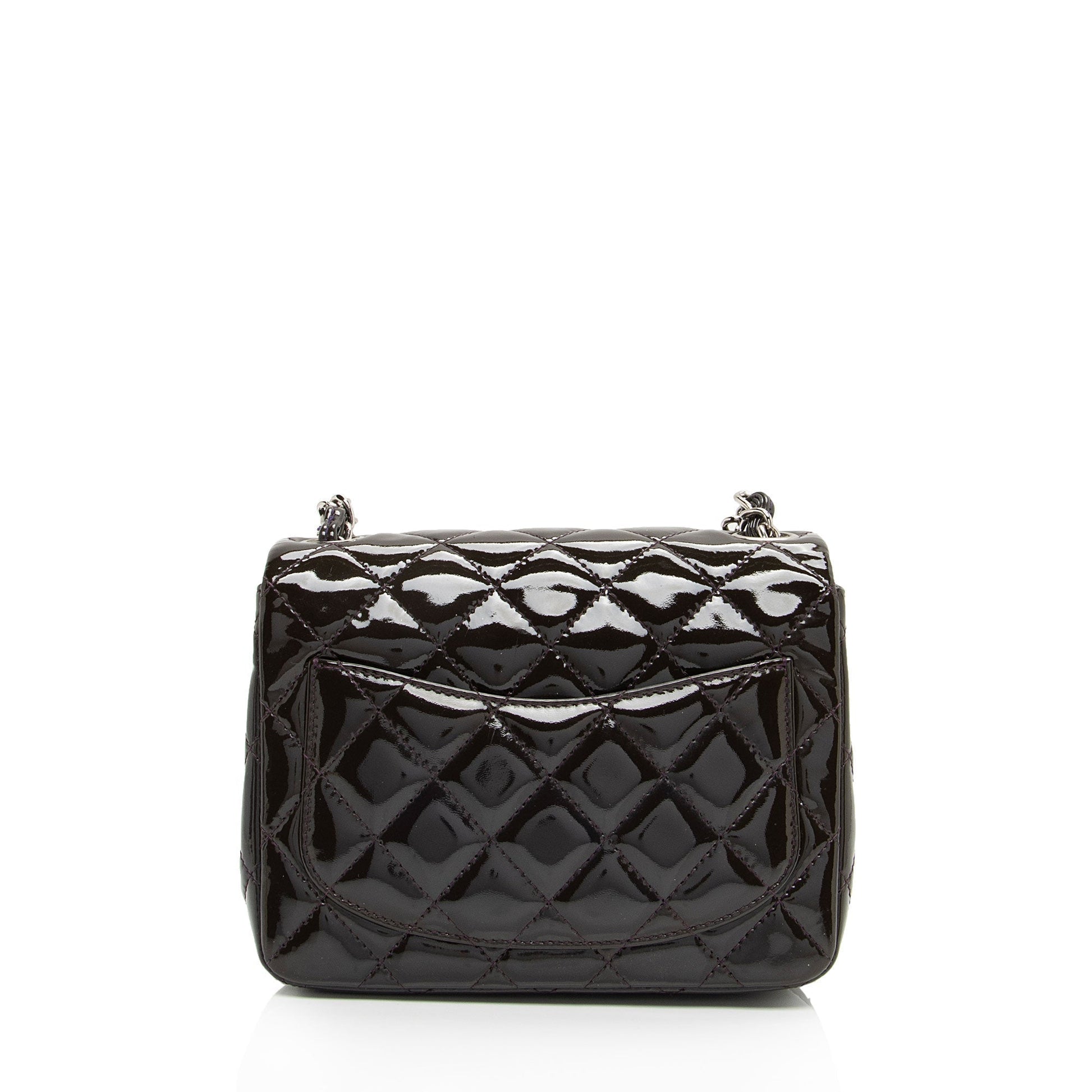 Chanel Patent Classic Square Flap SHF-Ejwny1 Leather Shoulder Bag