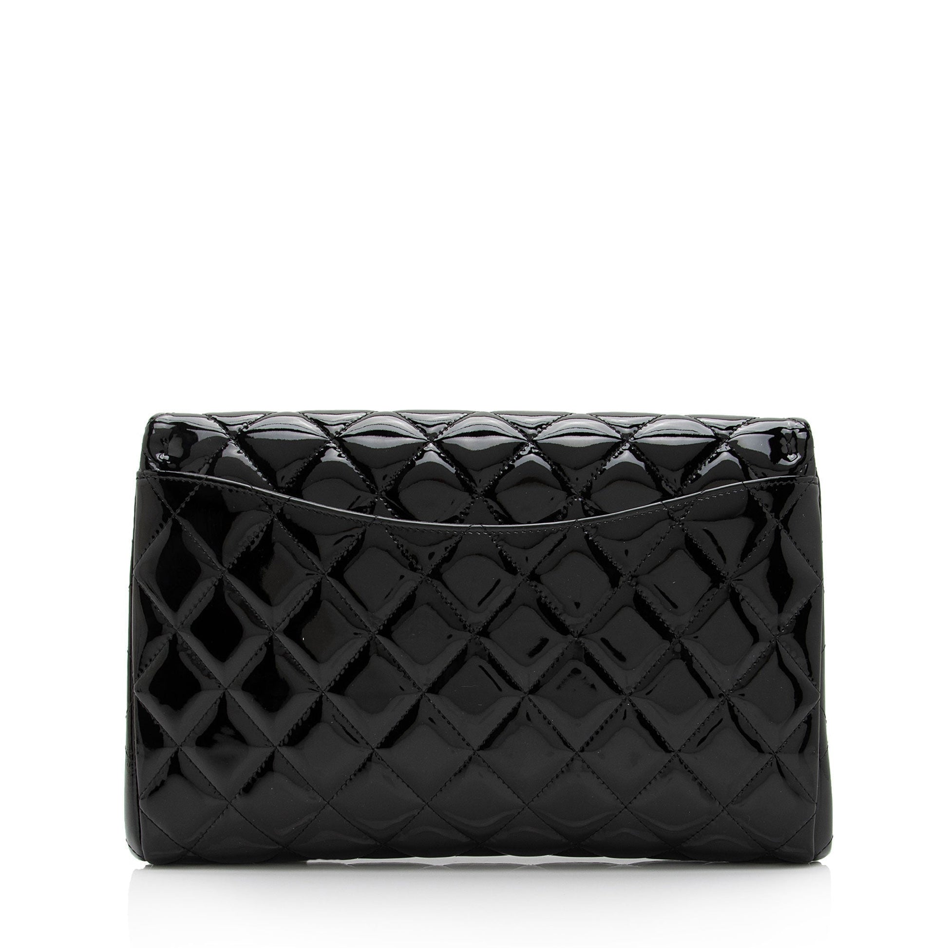 Chanel Patent Flap on SHF-9c9WQx Leather Clutch Bag