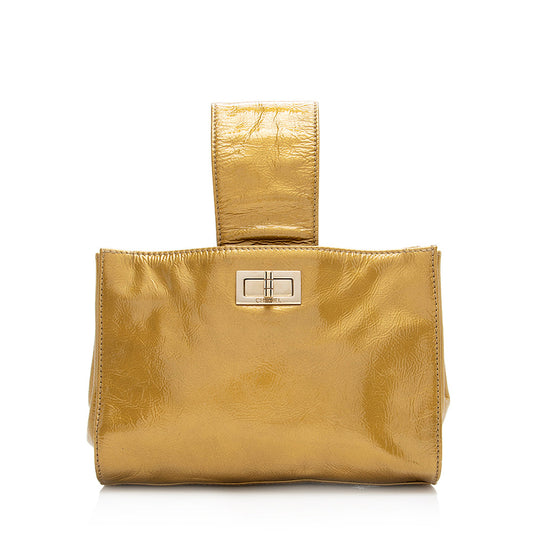 Chanel Patent Reissue 2.55 SHF Leather Clutch Bag