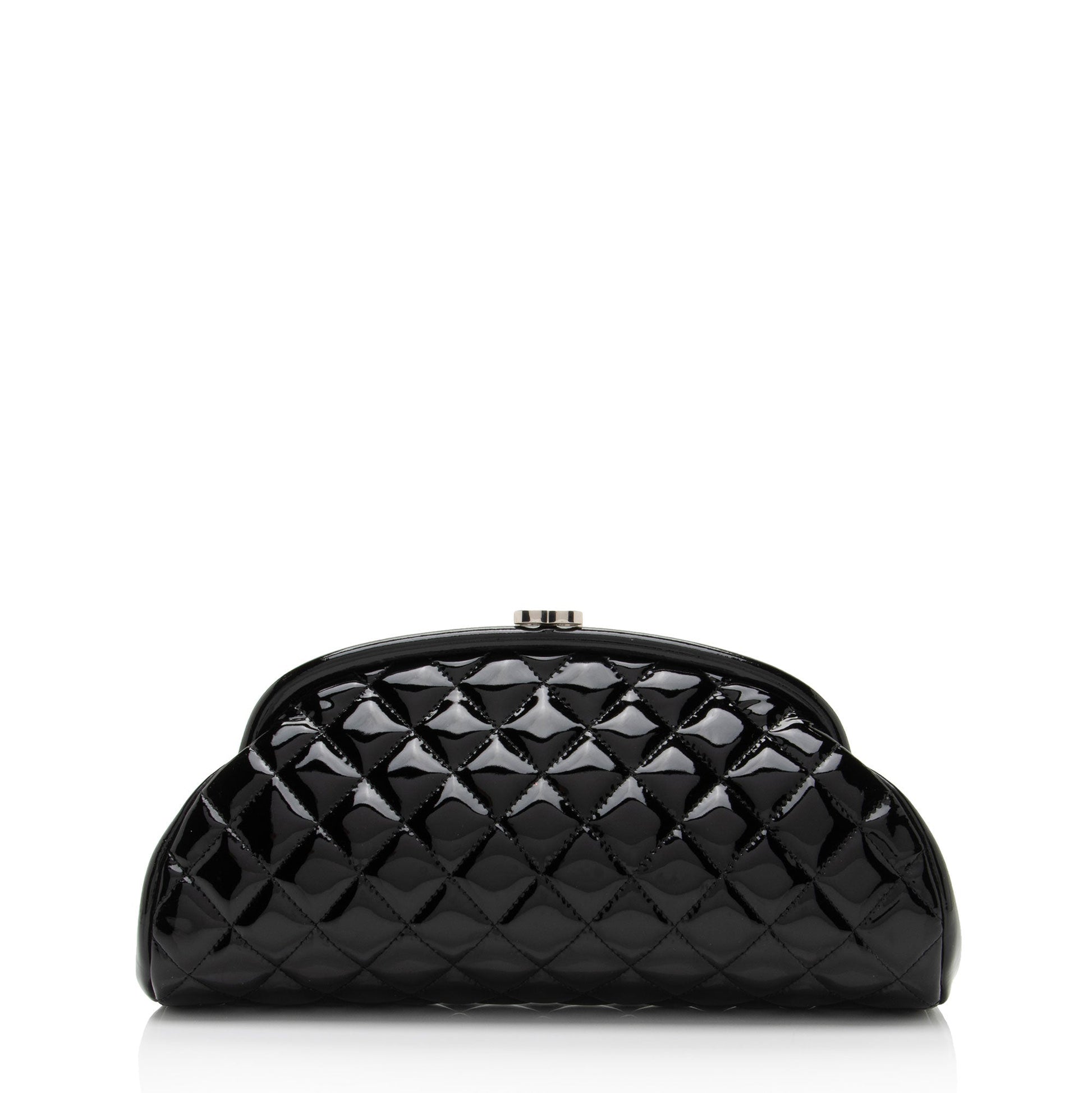 Chanel Patent Timeless SHF-QRt3pK Leather Clutch Bag