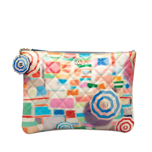 Chanel Patent Umbrella O SHG-fBoBea Clutch Bag