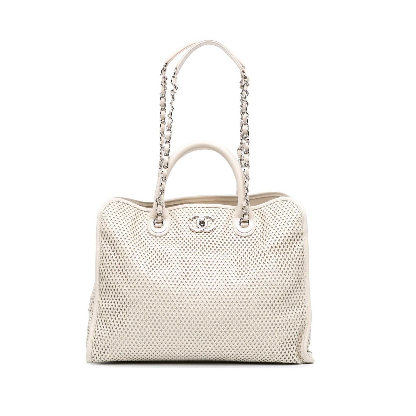 Chanel Perforated Calfskin Up Air Satchel Bag