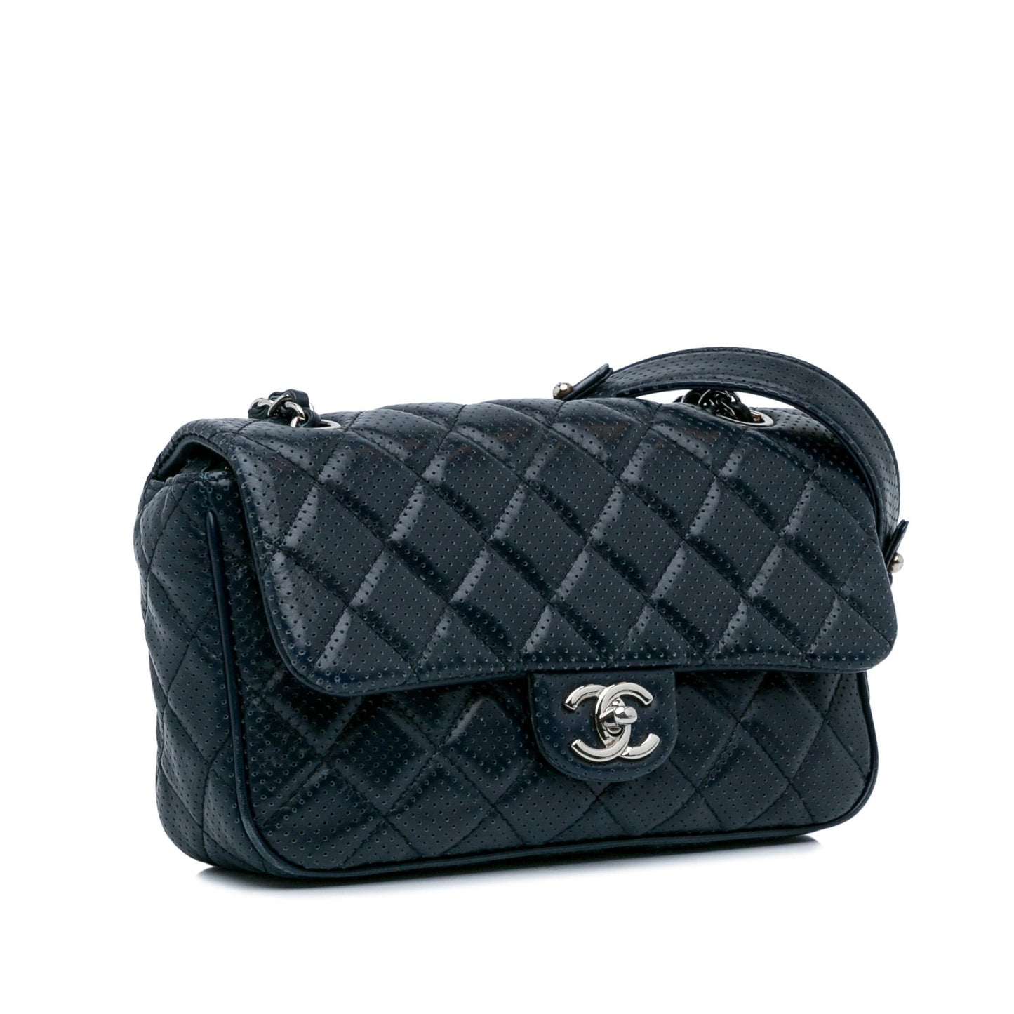 Chanel Perforated Classic Rectangular Flap Mini Bag Flap 1