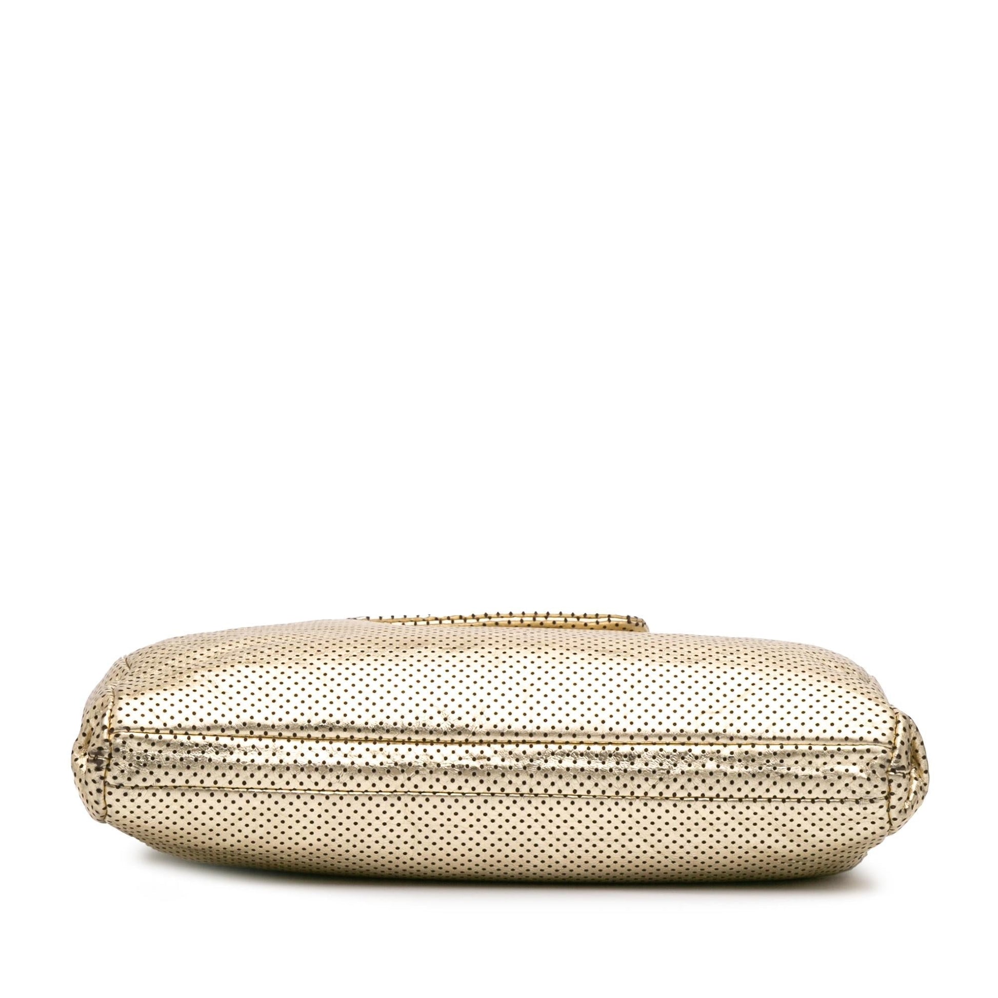 Chanel Perforated Crackled Tote Bag