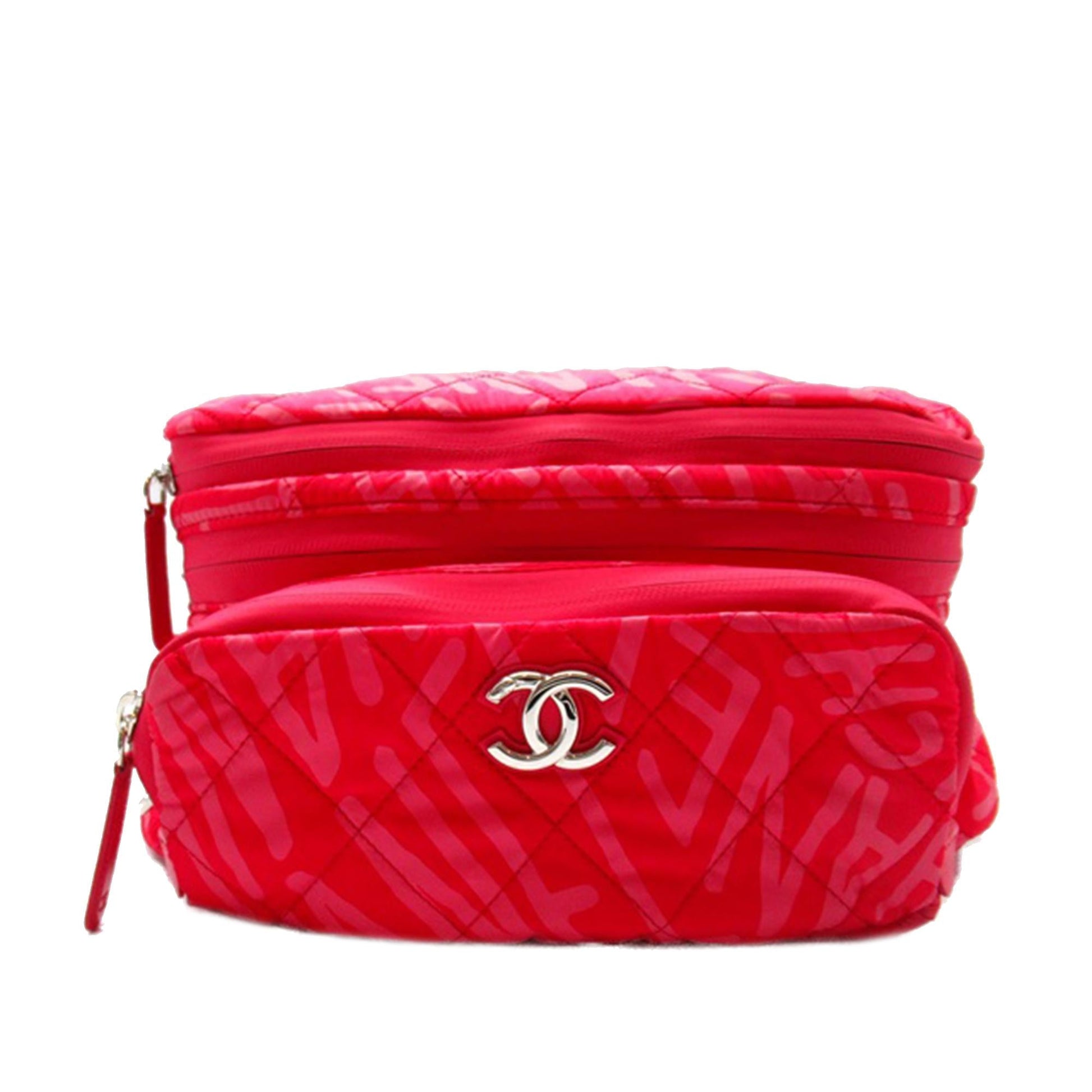Chanel Printed Nylon Coco Neige Convertible Backpack Shg P2B20T