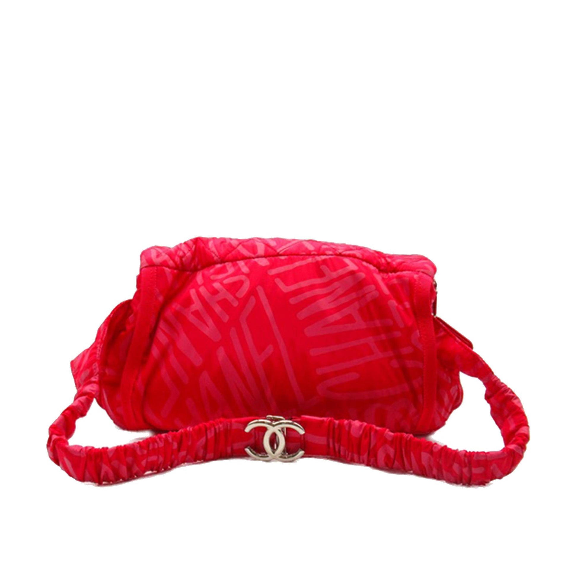 Chanel Printed Nylon Coco Neige Convertible Backpack Shg Jolz7R