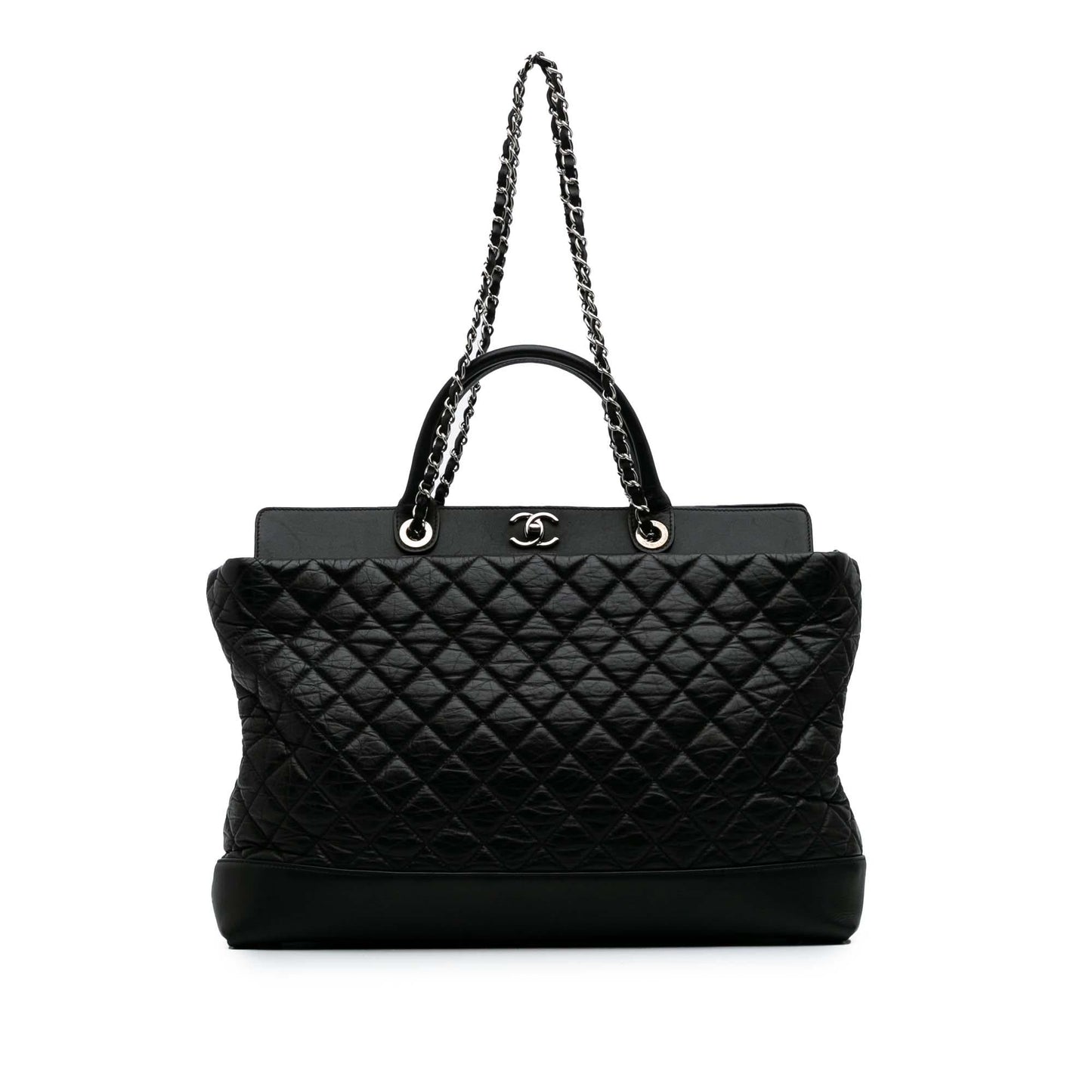 Chanel Quilted Aged Calfskin Be CC Shopper Tote Bag Tote 1