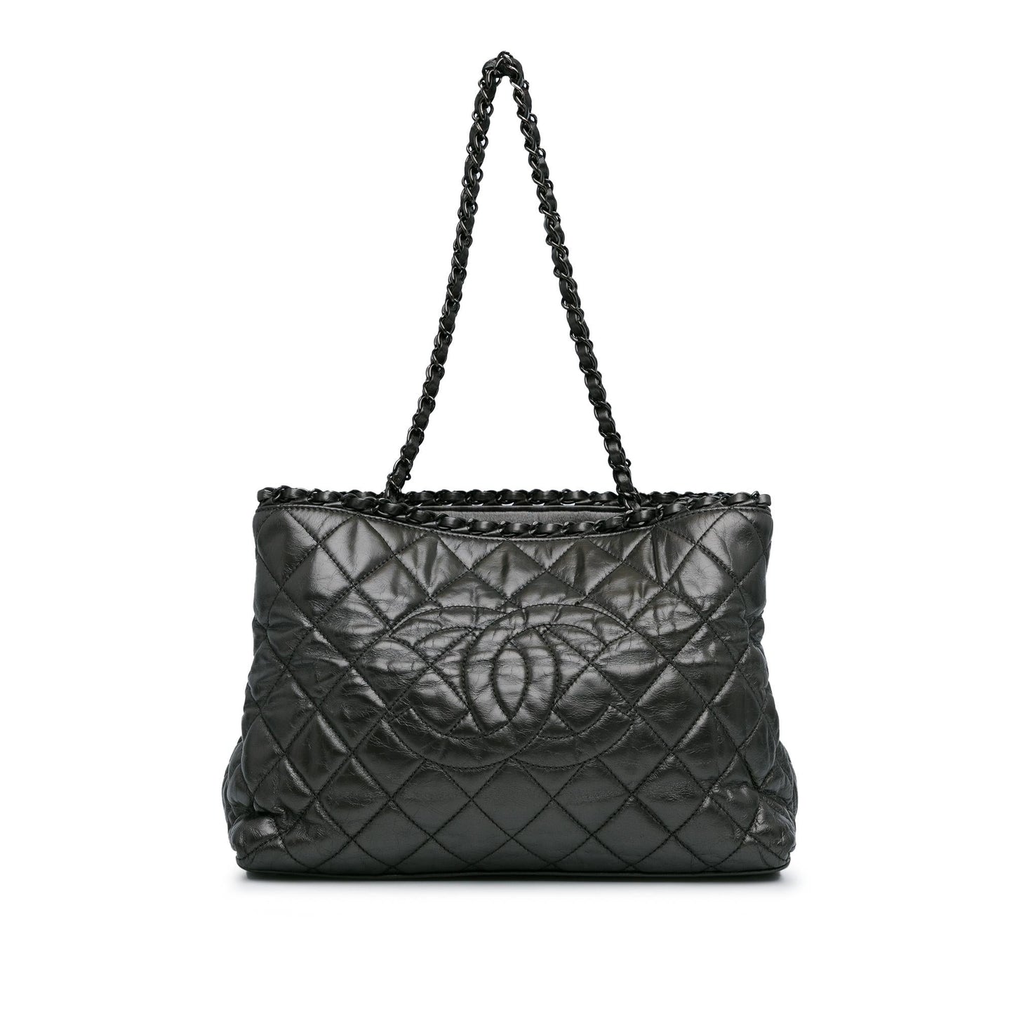 Chanel Quilted Aged Calfskin Me SHG-63pbEt Tote Bag