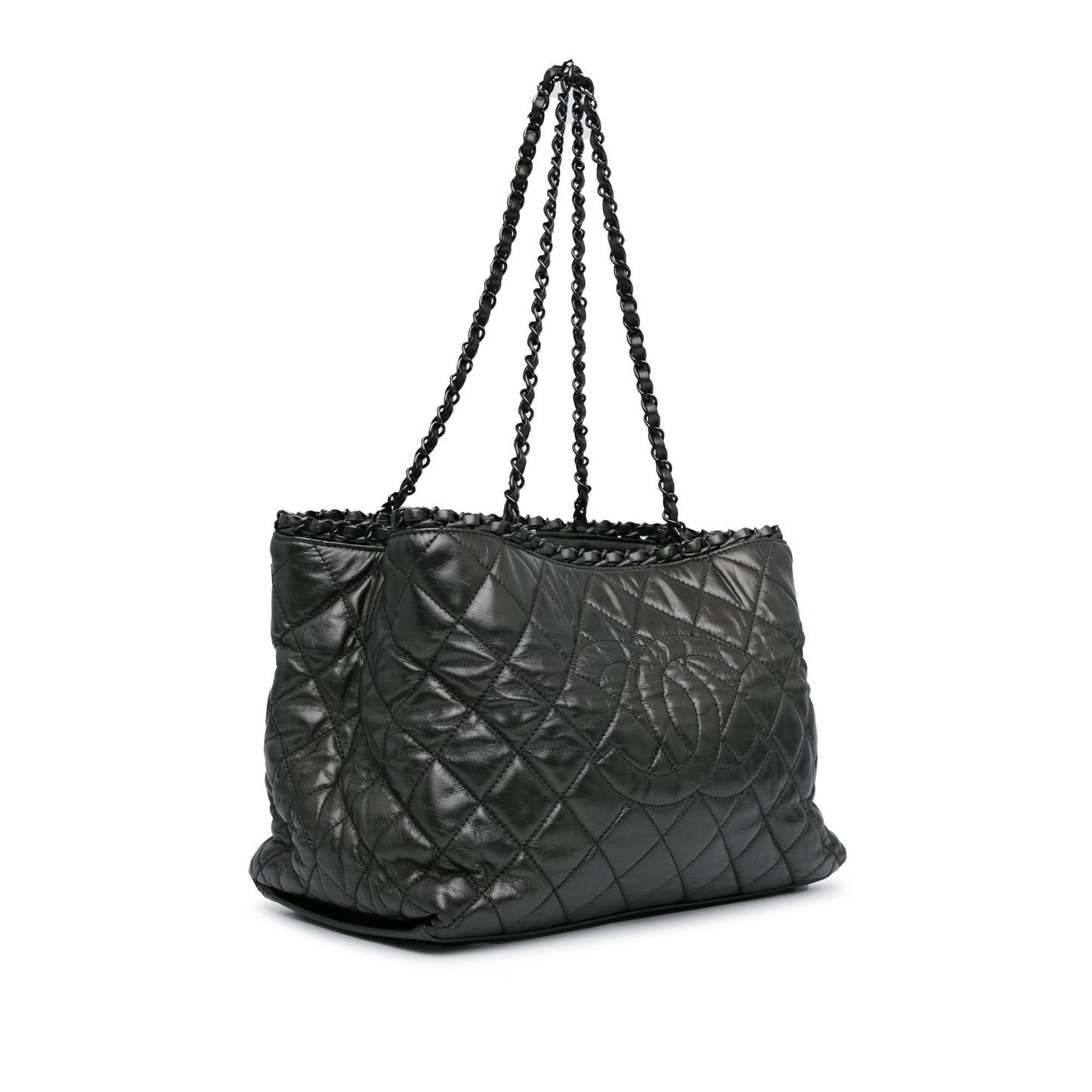 Chanel Quilted Aged Calfskin Me SHG-63pbEt Tote Bag