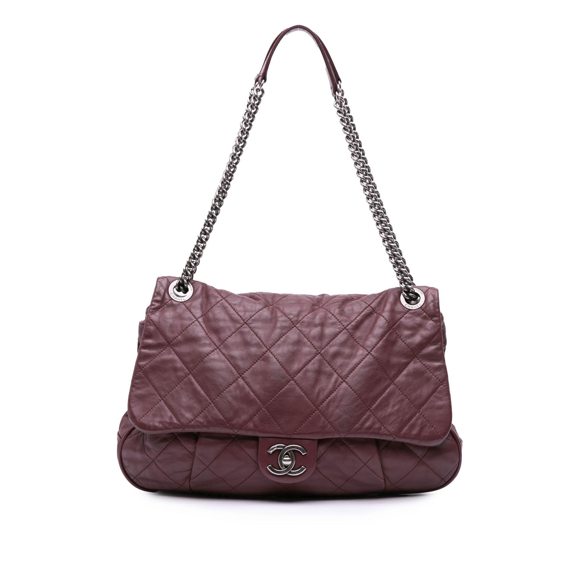 Chanel Quilted Calfskin Coco Pleats Flap Handbag Flap 1