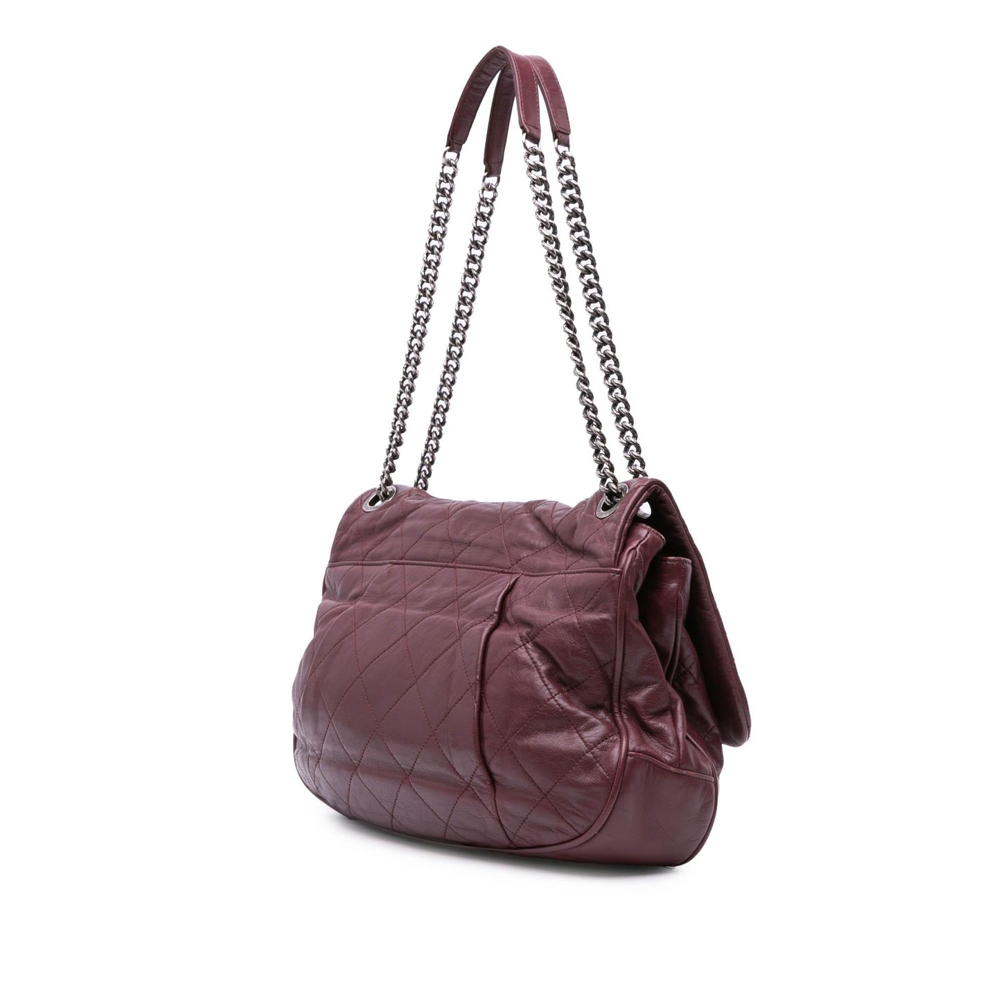 Chanel Quilted Calfskin Coco Pleats Flap Handbag Flap 1