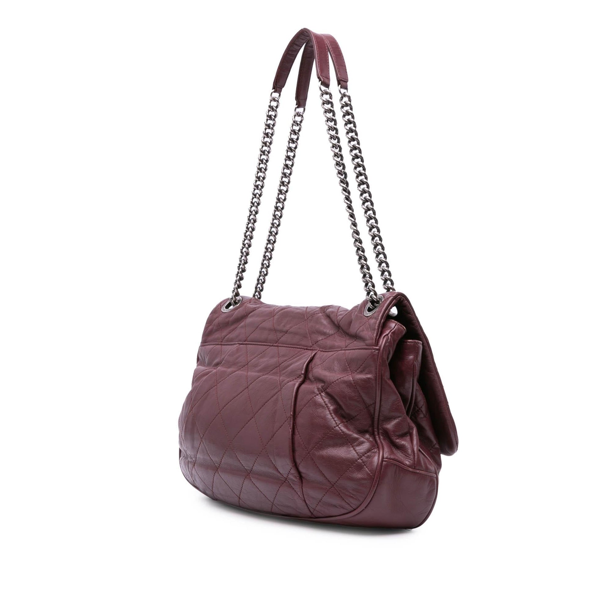 Chanel Quilted Calfskin Coco Pleats Flap Handbag Flap 1