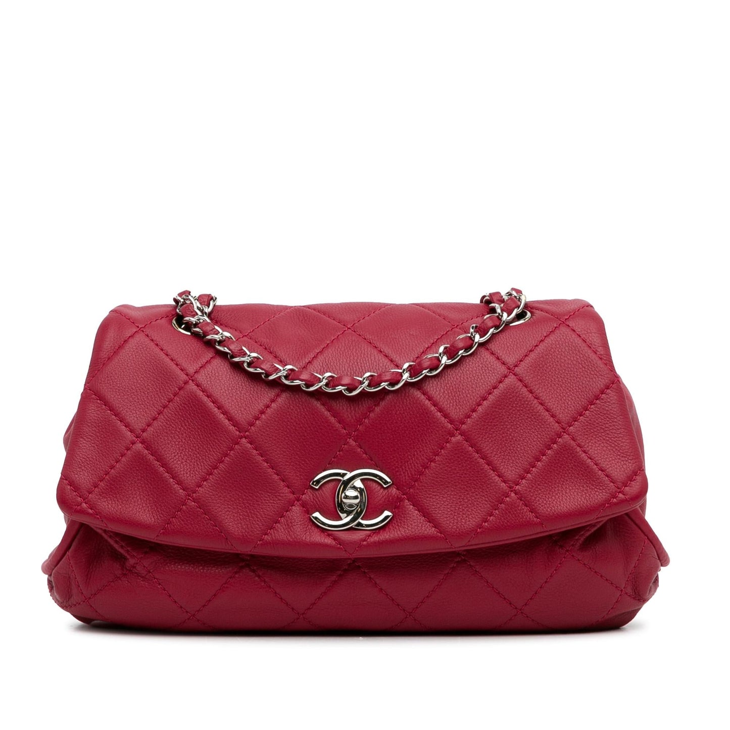 Chanel Quilted Calfskin Curvy Flap SHG-lSn9g7 Handbag