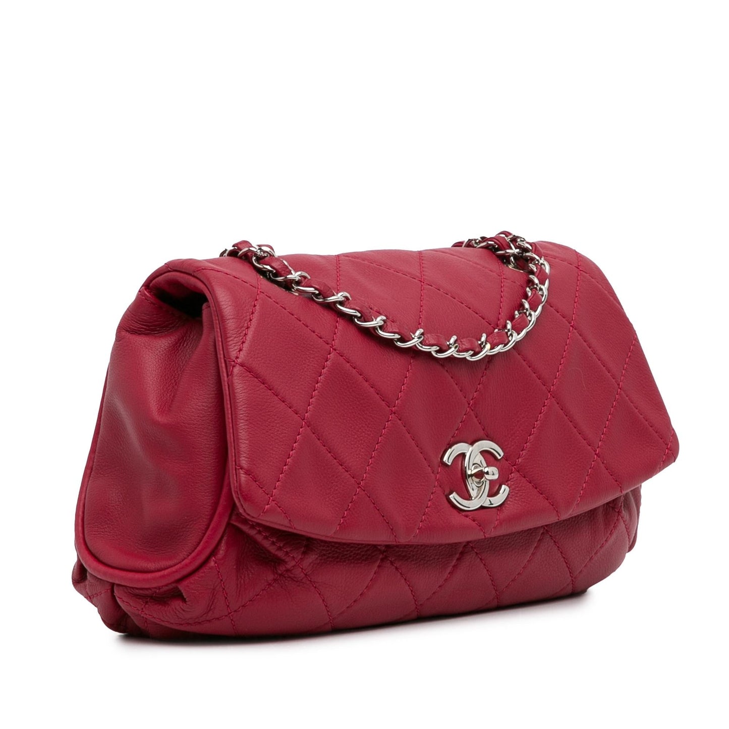 Chanel Quilted Calfskin Curvy Flap SHG-lSn9g7 Handbag