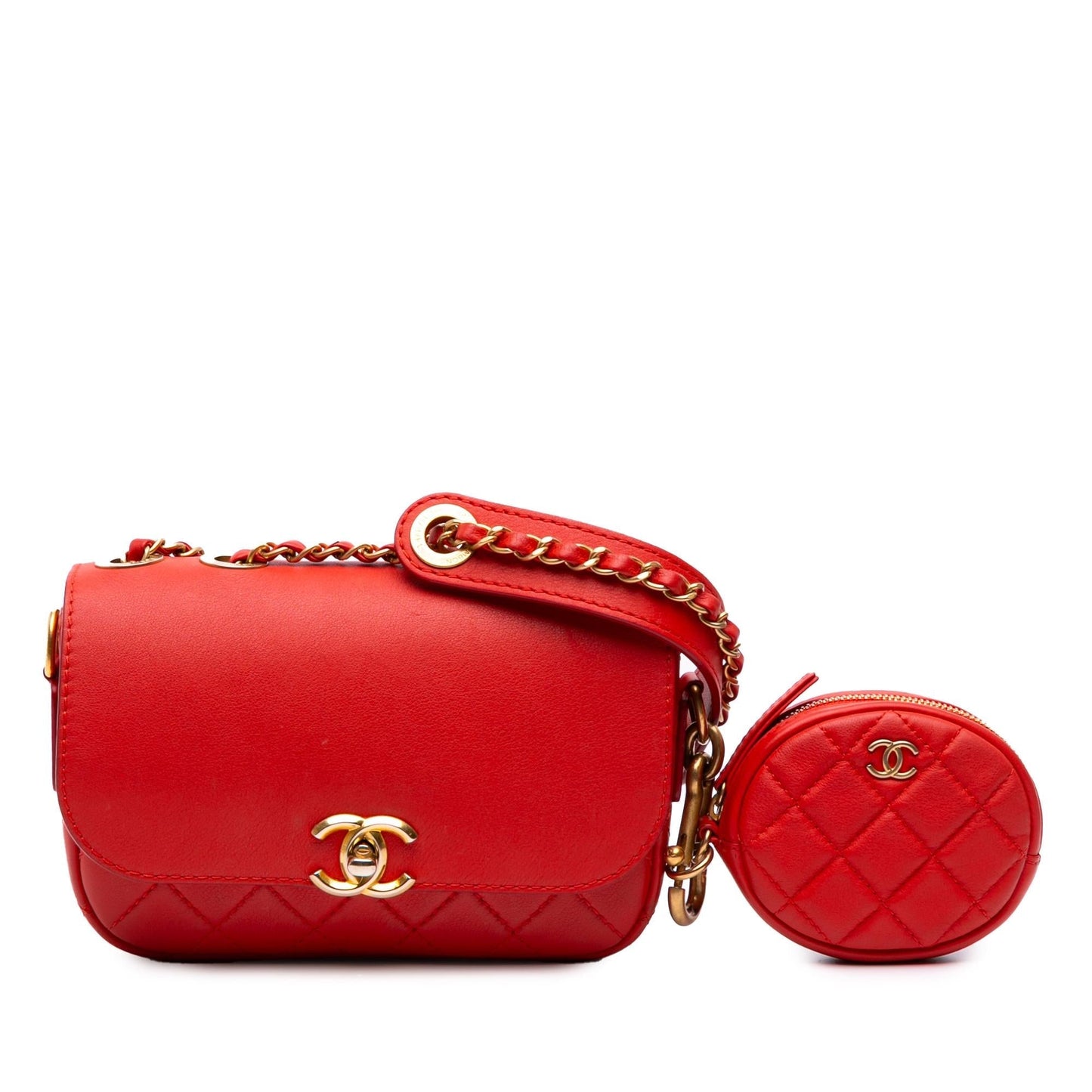 Chanel Quilted Calfskin Multi Pouching Flap Handbag Flap 1