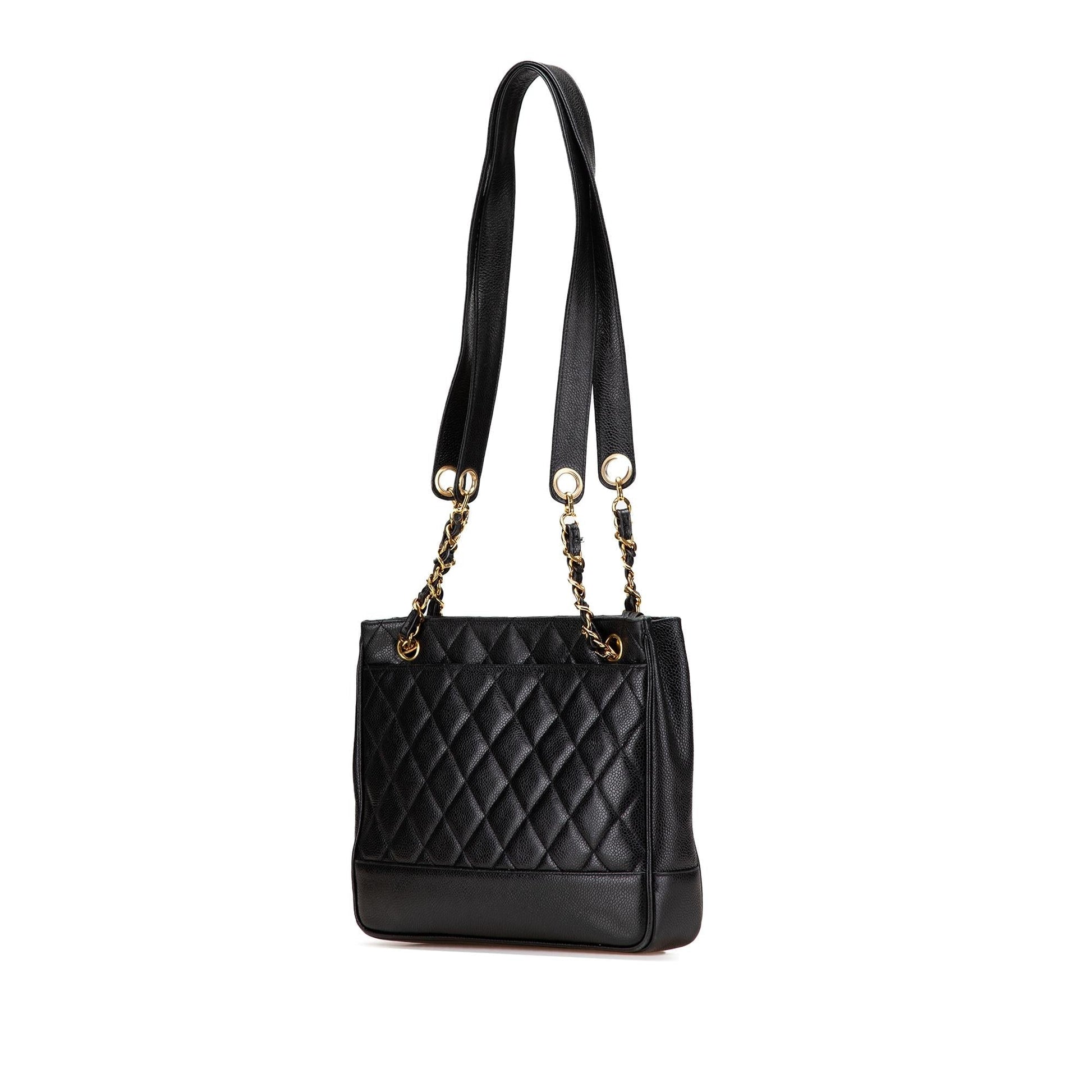 Chanel Quilted Caviar Tote Bag