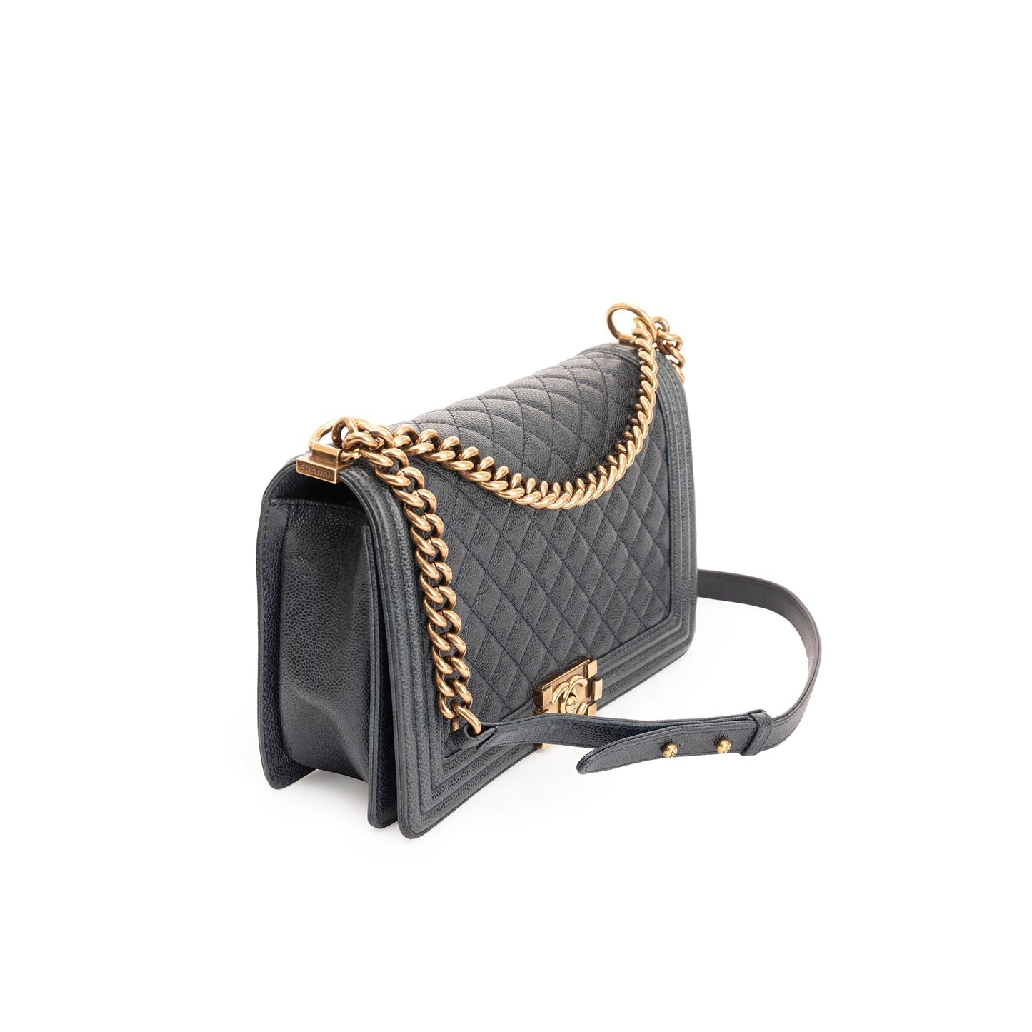 Chanel Quilted Caviar Boy Travel Bag