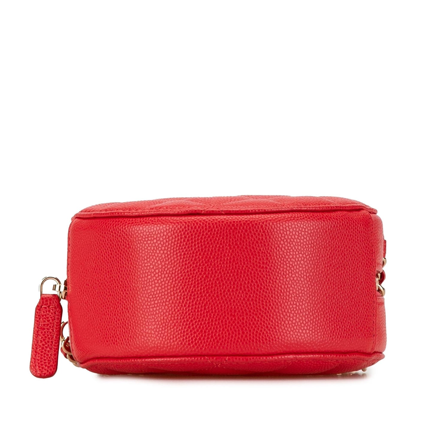 Chanel Quilted Caviar Round Clutch Bag Shg Sg14Oz
