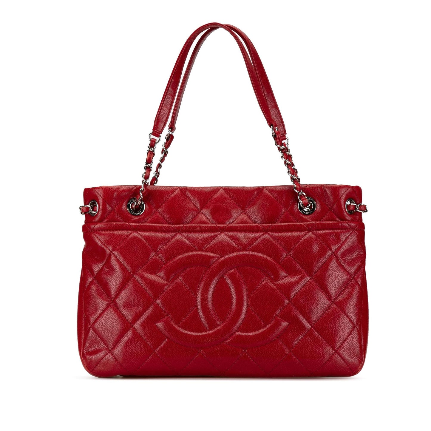 Chanel Quilted Caviar Soft Shopper Tote Bag
