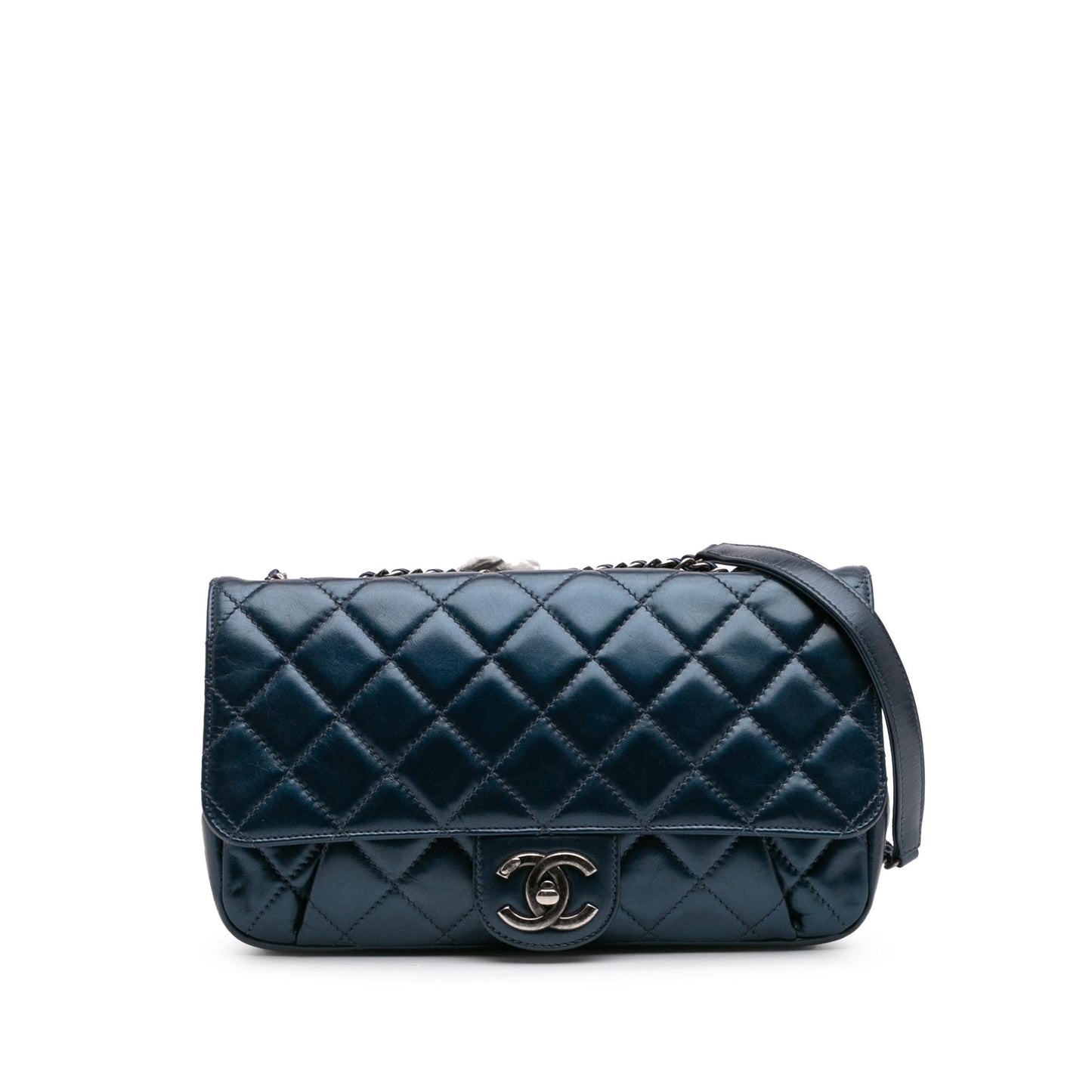 Chanel Quilted Glazed Calfskin Coco Pleats Flap Handbag Flap 1
