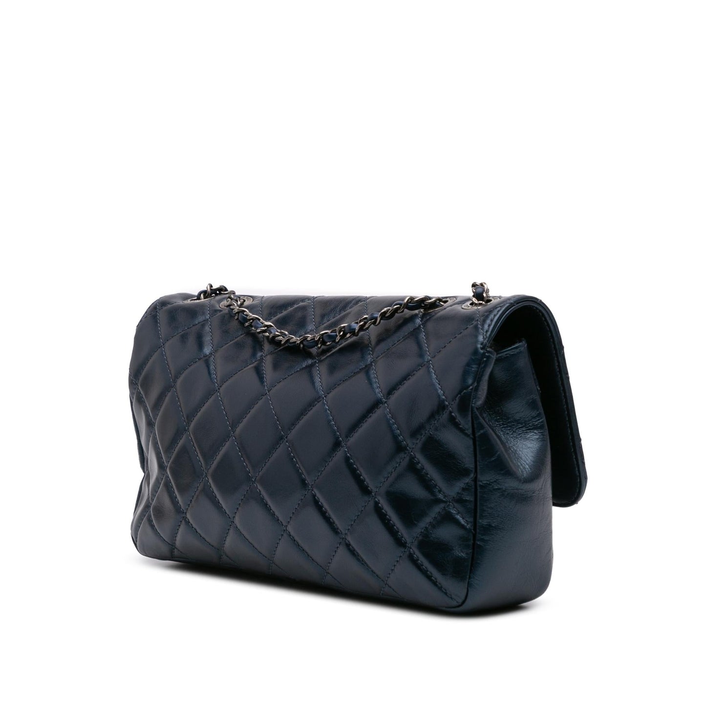 Chanel Quilted Glazed Calfskin Coco Pleats Flap Handbag