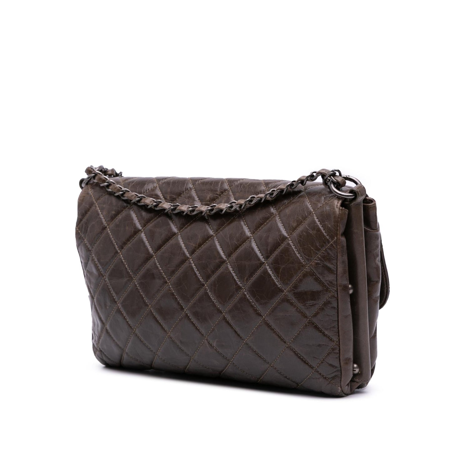 Chanel Quilted Glazed Calfskin Soft Boy Flap Handbag