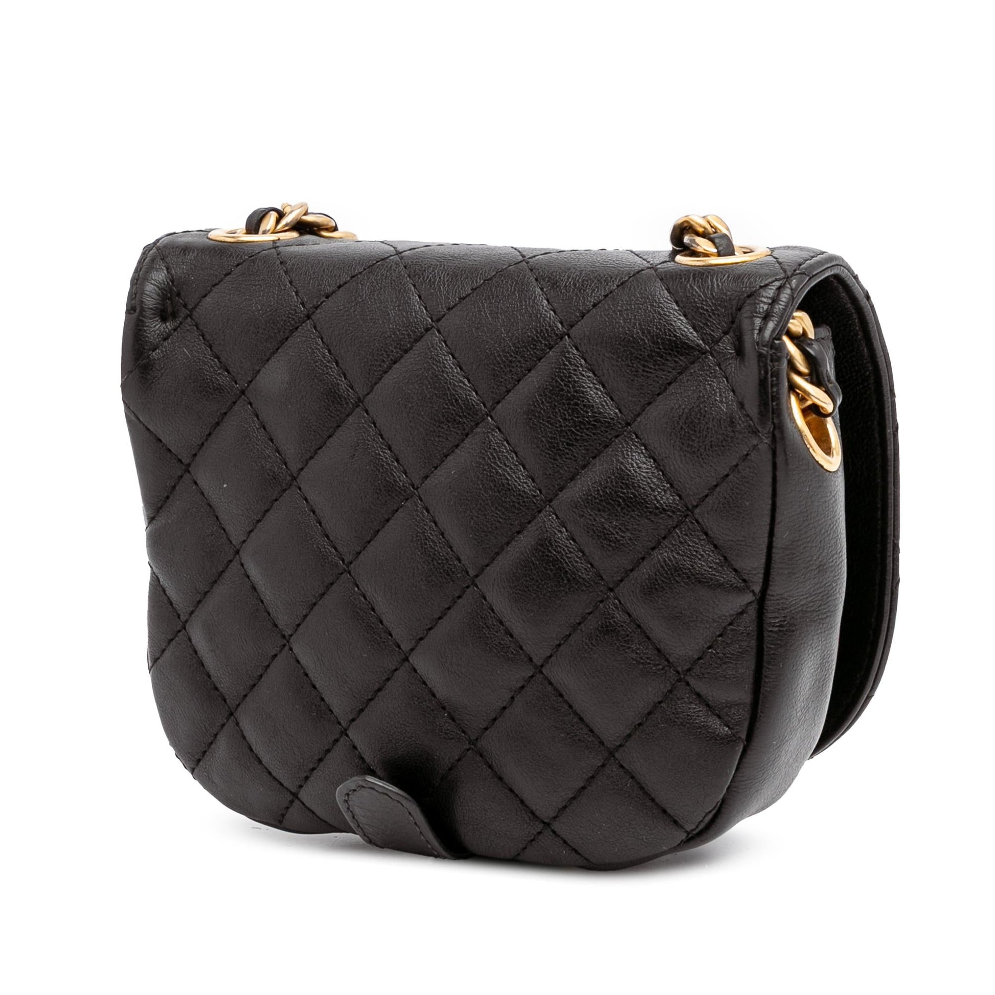 Chanel Quilted Grained Calfskin Casual Trip Messenger Bag