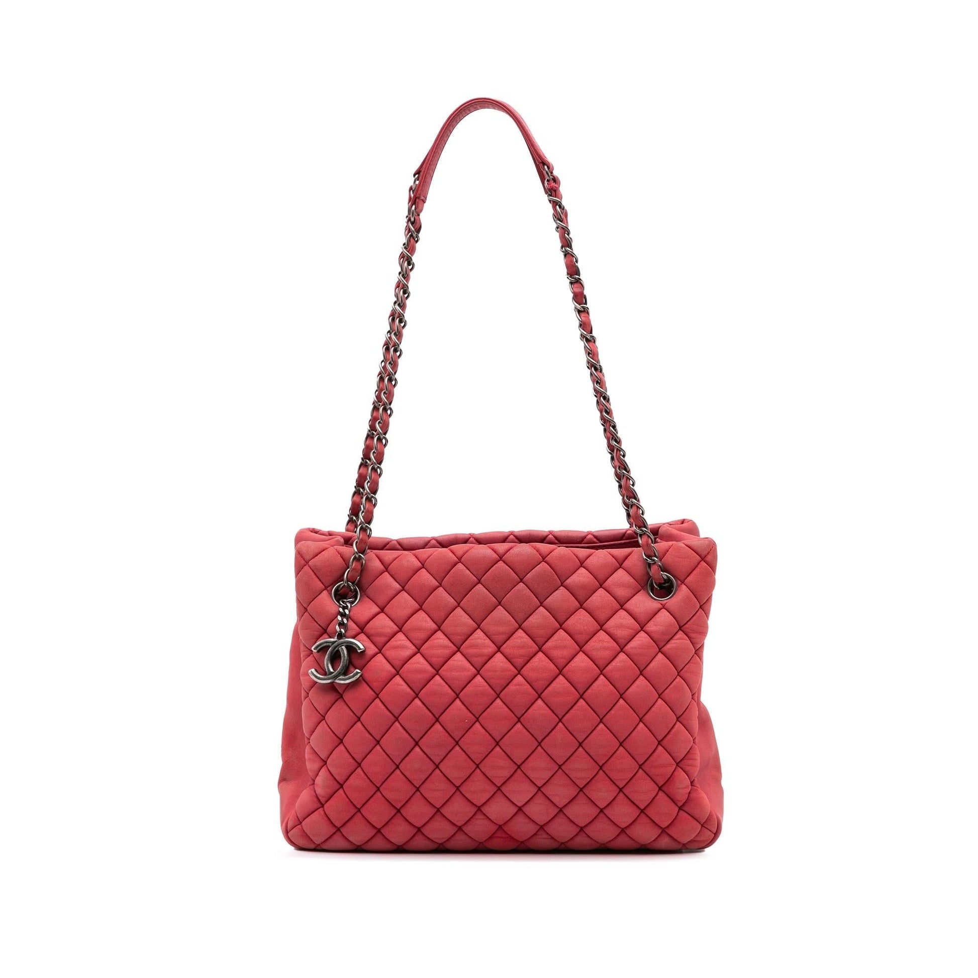 Chanel Quilted Iridescent Calfskin New Bubble Tote Bag