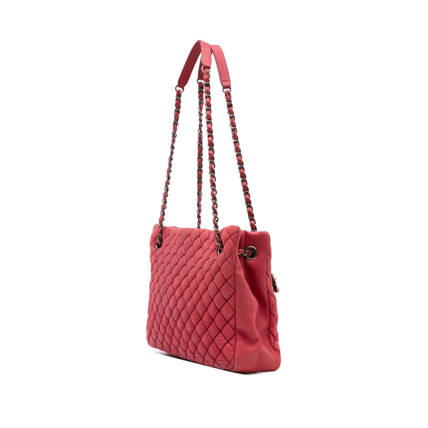 Chanel Quilted Iridescent Calfskin New Bubble Tote Bag